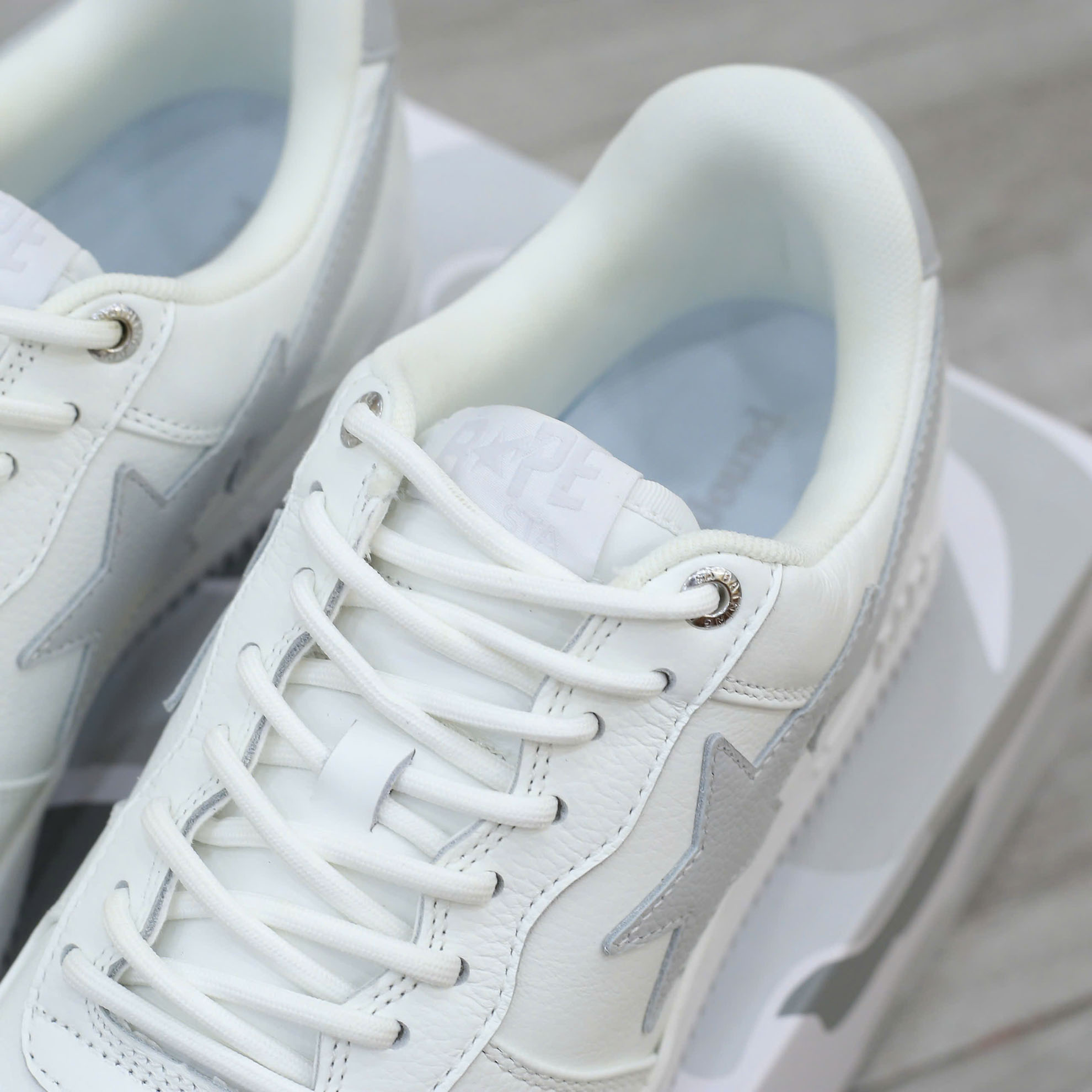 Giày A Bathing Ape Bape Sta X Jjjjound White Grey Best Quality