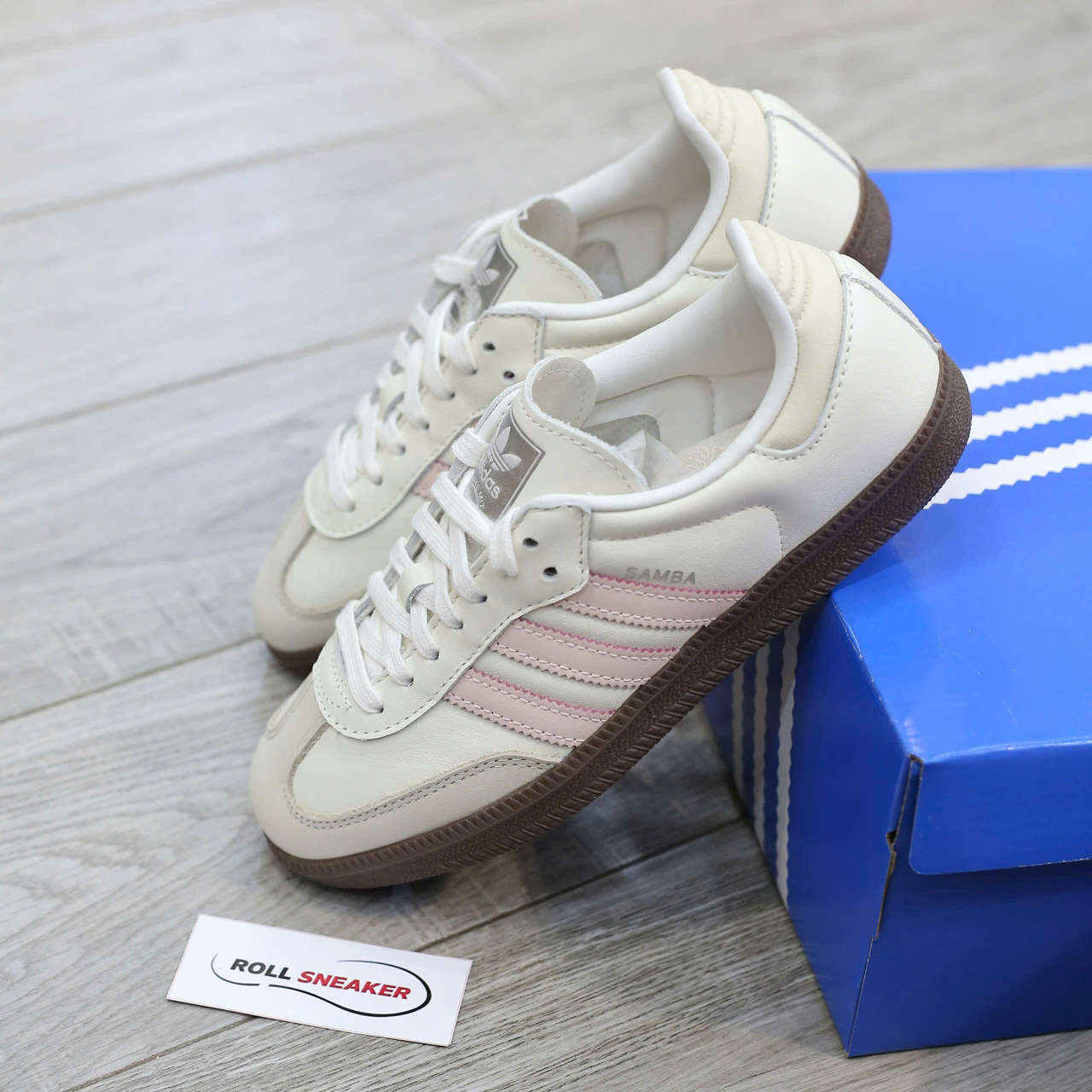 Giày Adidas Samba OG ‘Cloud White Wonder Quartz