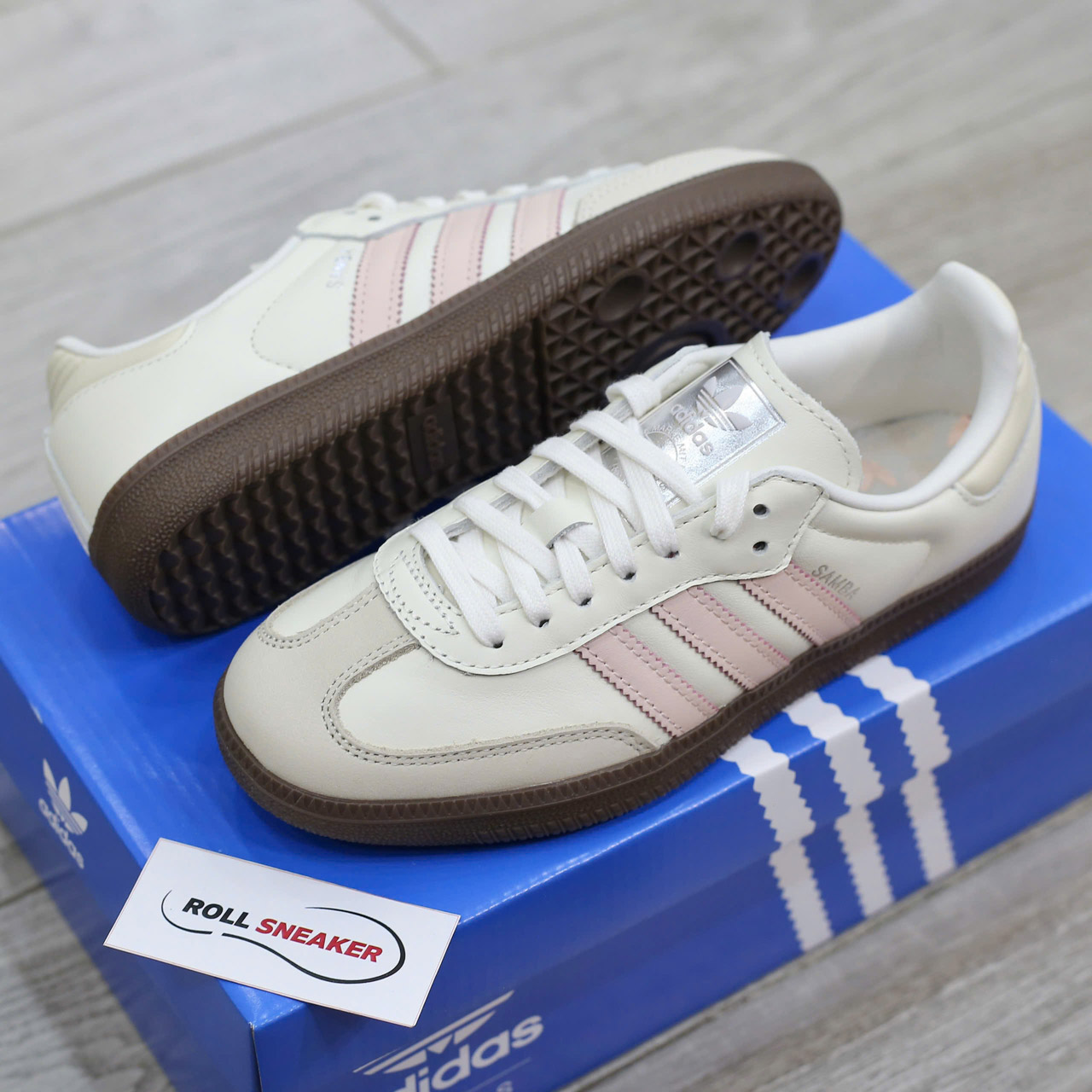 Giày Adidas Samba OG ‘Cloud White Wonder Quartz