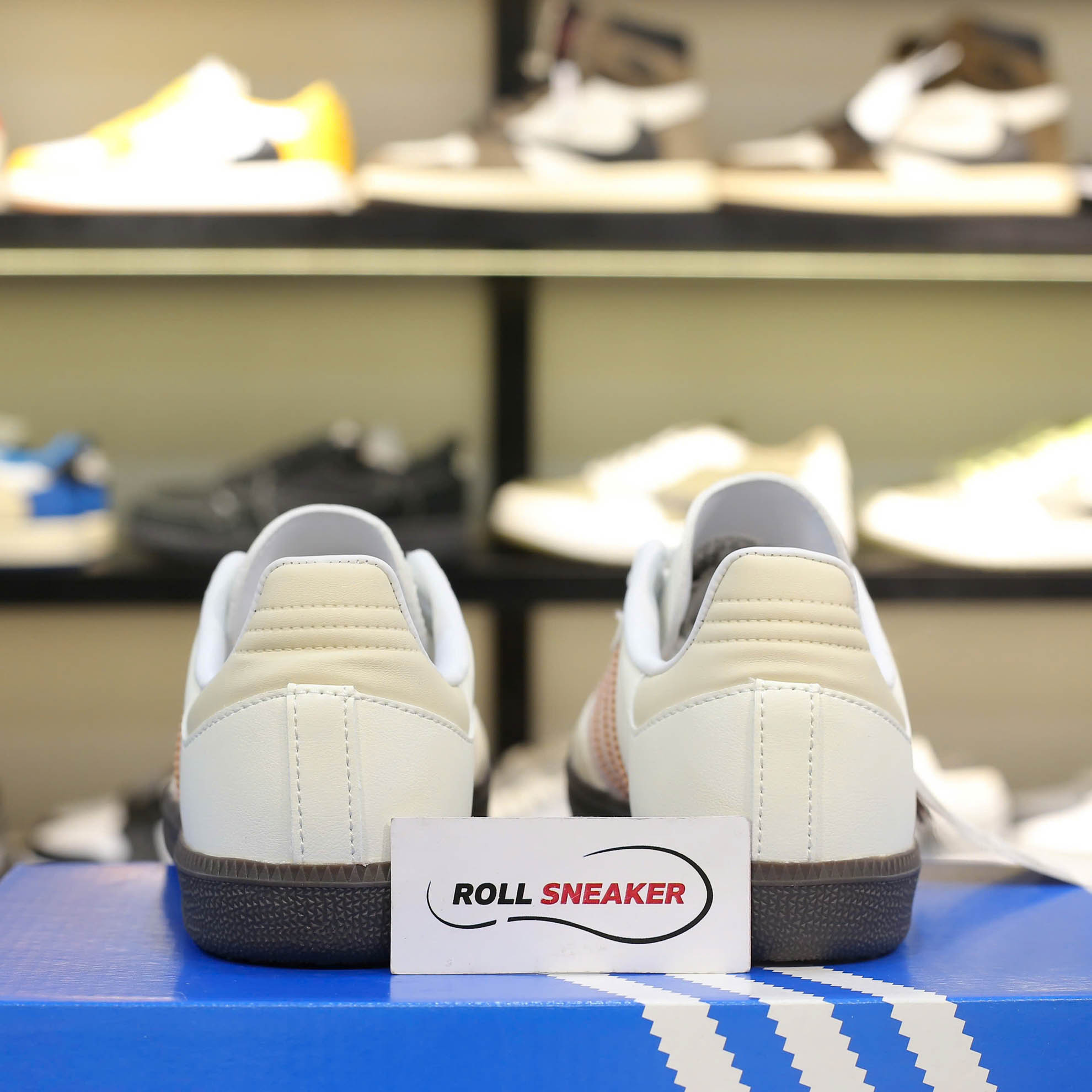 Giày Adidas Samba OG ‘Cloud White Wonder Quartz’ Like Auth