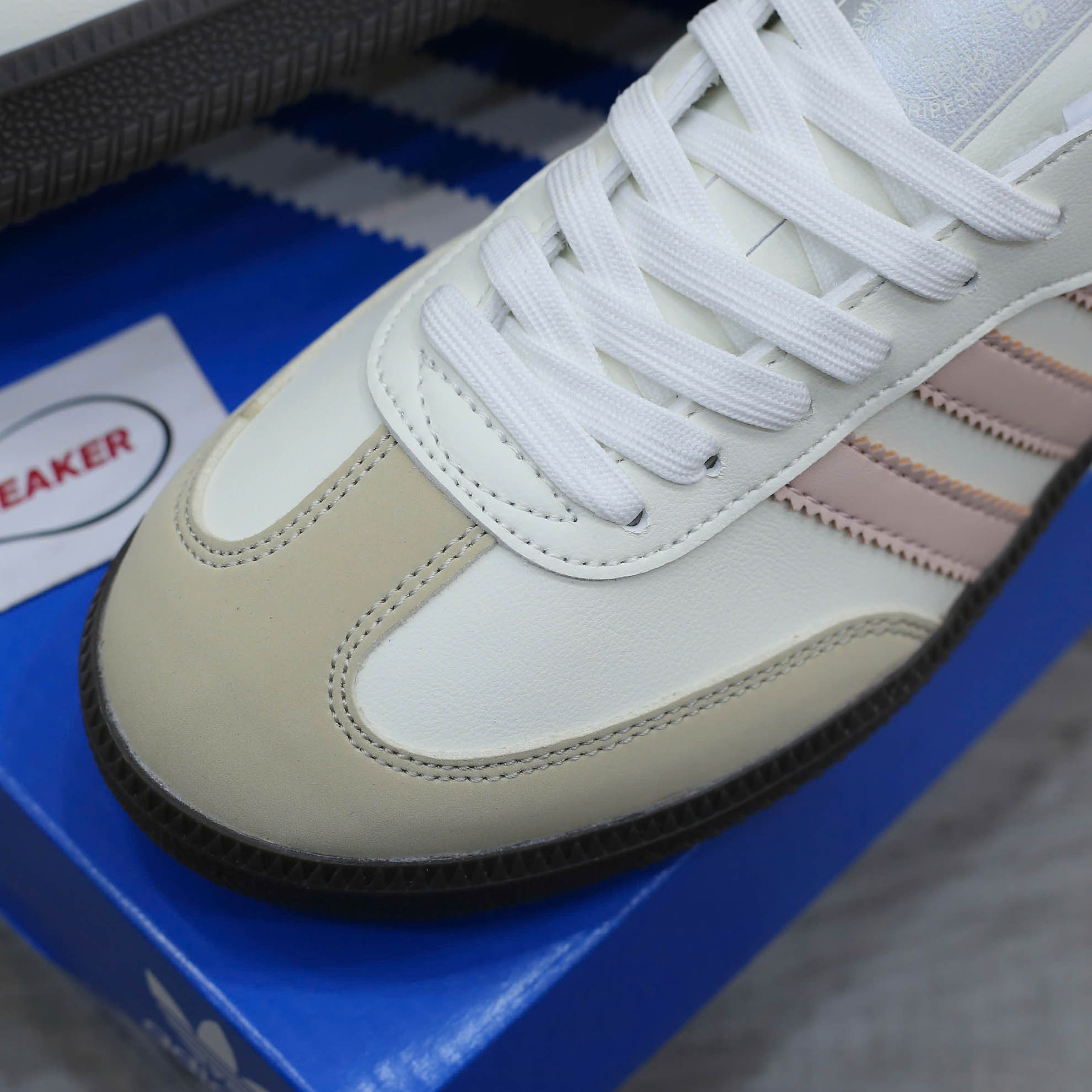 Giày Adidas Samba OG ‘Cloud White Wonder Quartz’ Like Auth