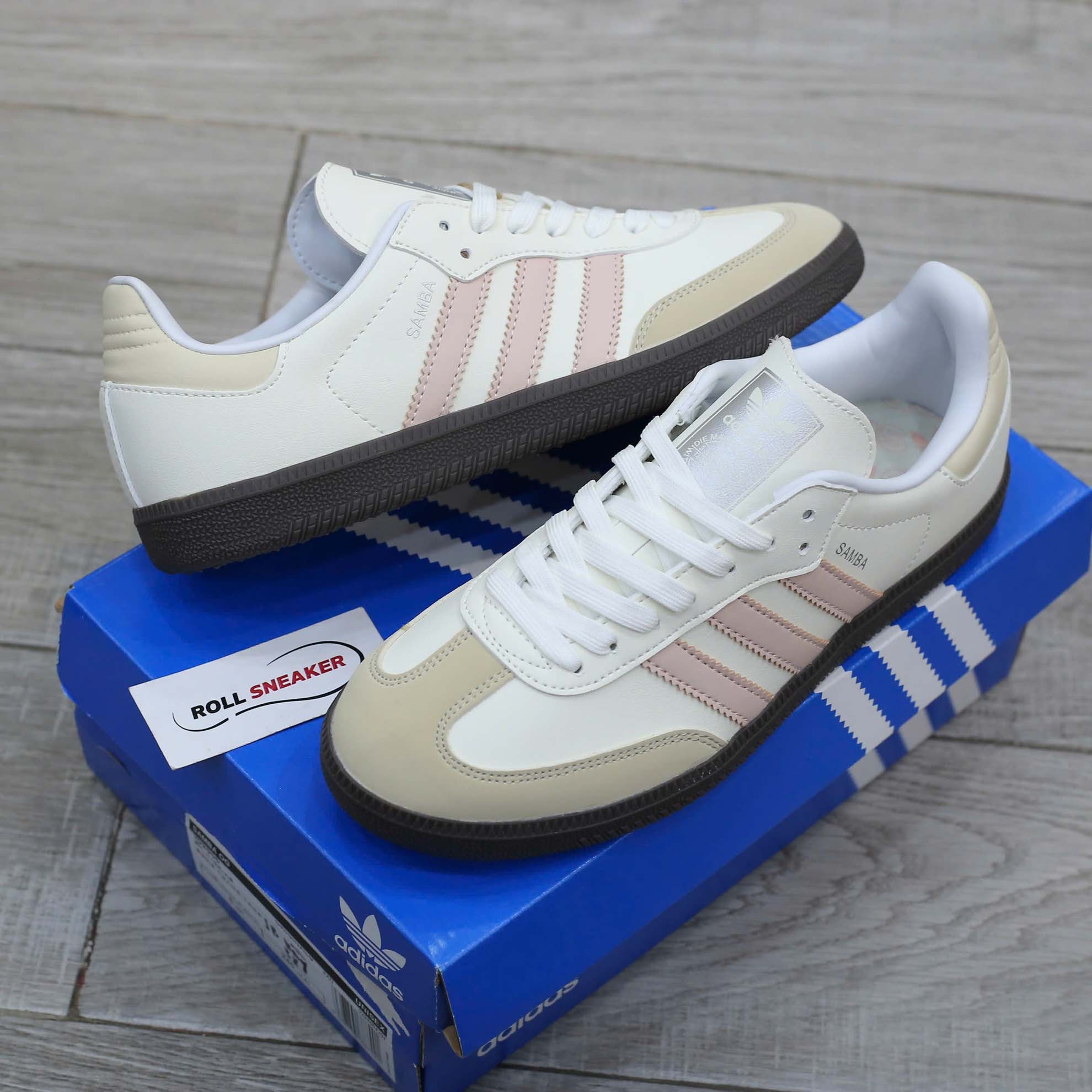 Giày Adidas Samba OG ‘Cloud White Wonder Quartz’ Like Auth