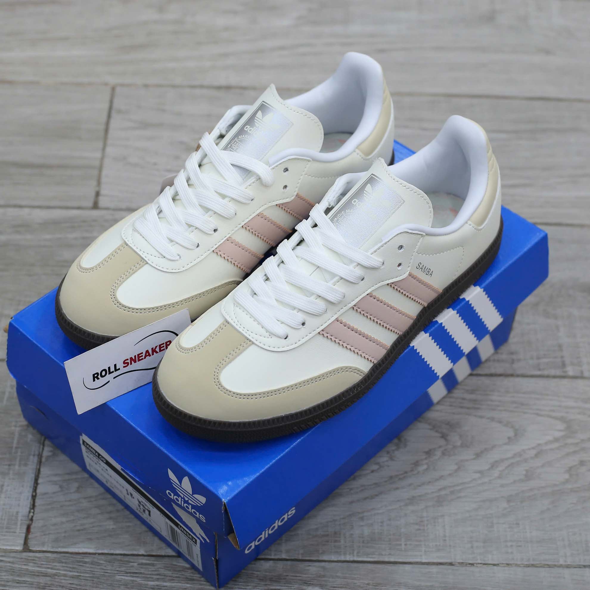 Giày Adidas Samba OG ‘Cloud White Wonder Quartz’ Like Auth