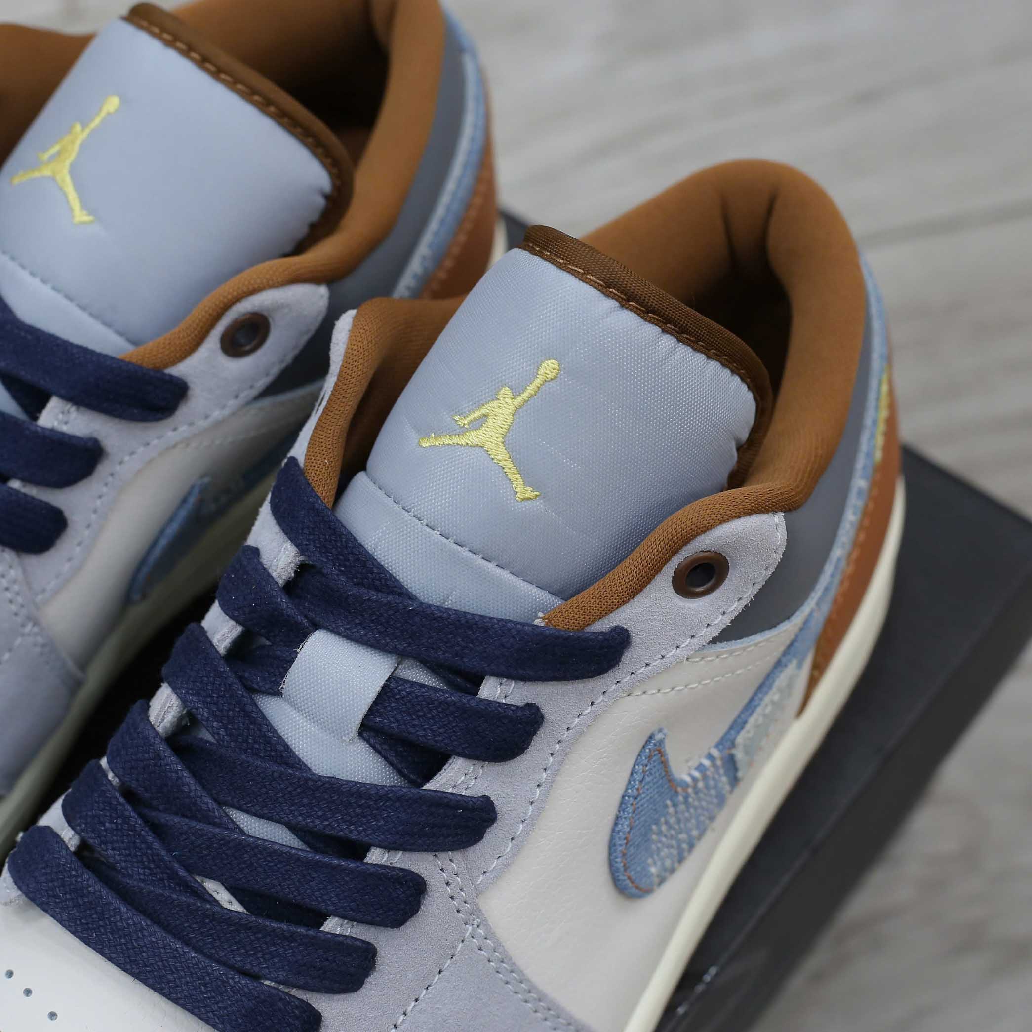 Giày Air Jordan 1 Low Se Repaired Denim Swoosh Best Quality