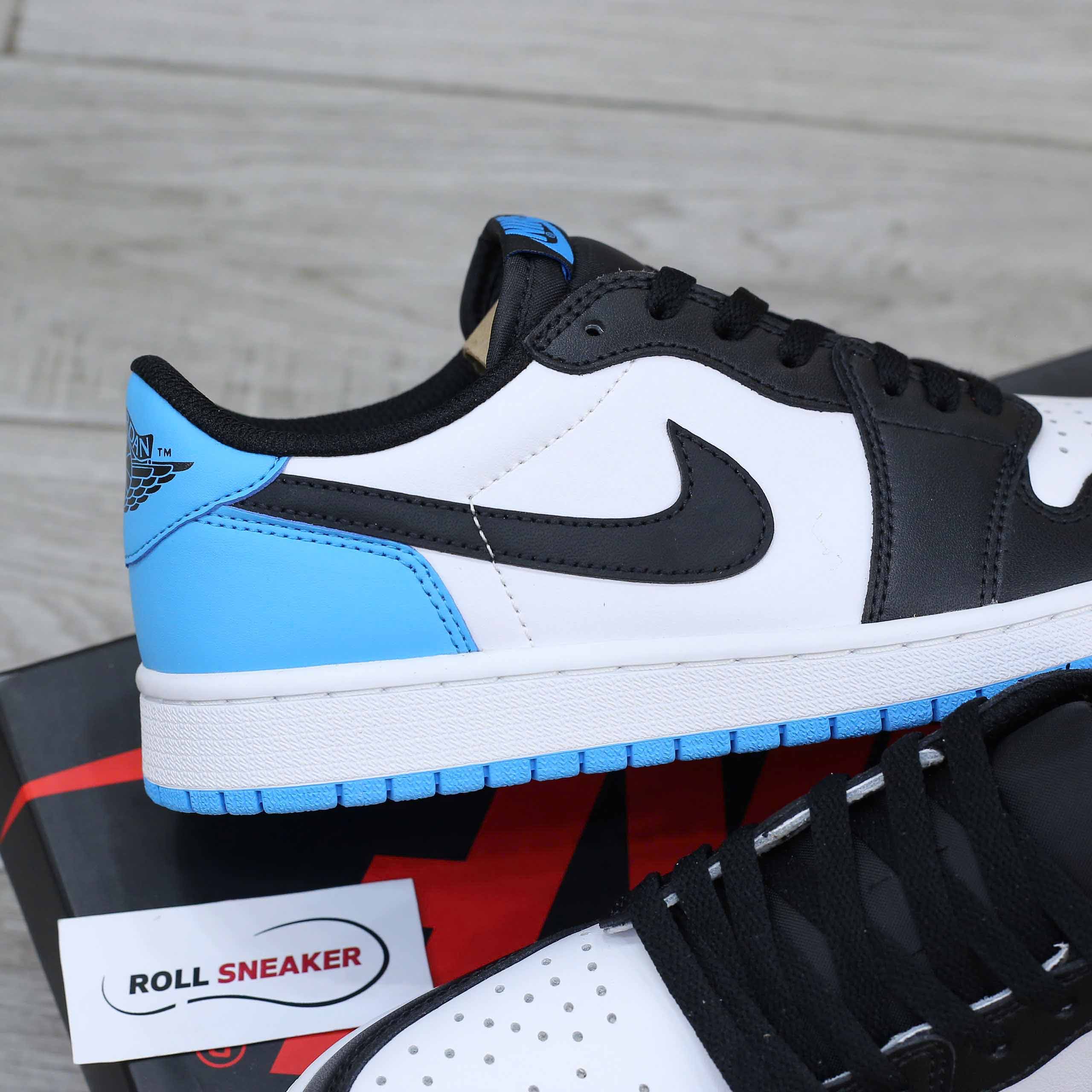 Giày Air Jordan 1 Retro Low OG – Black Dark Powder Blue Like Auth