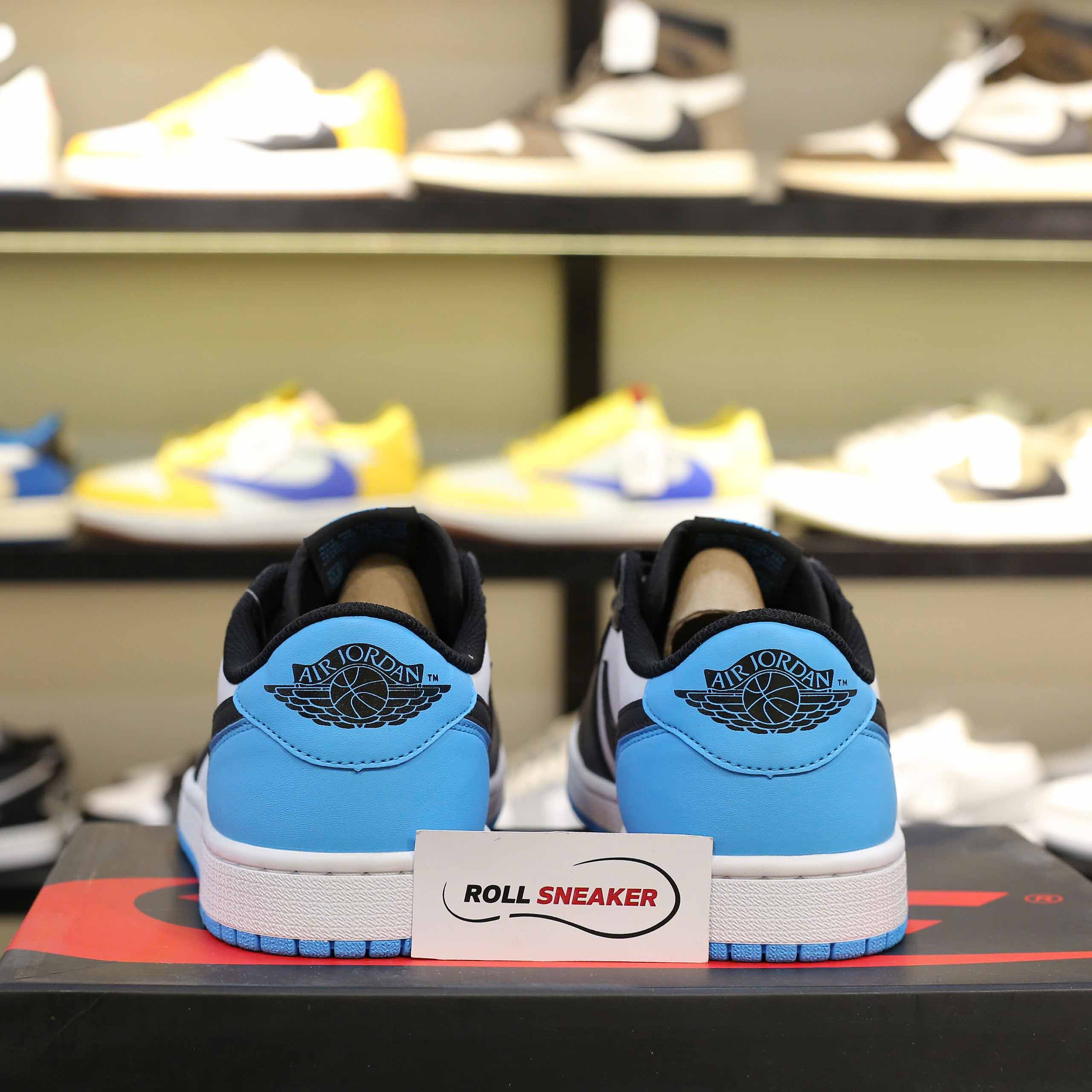 Giày Air Jordan 1 Retro Low OG – Black Dark Powder Blue Like Auth