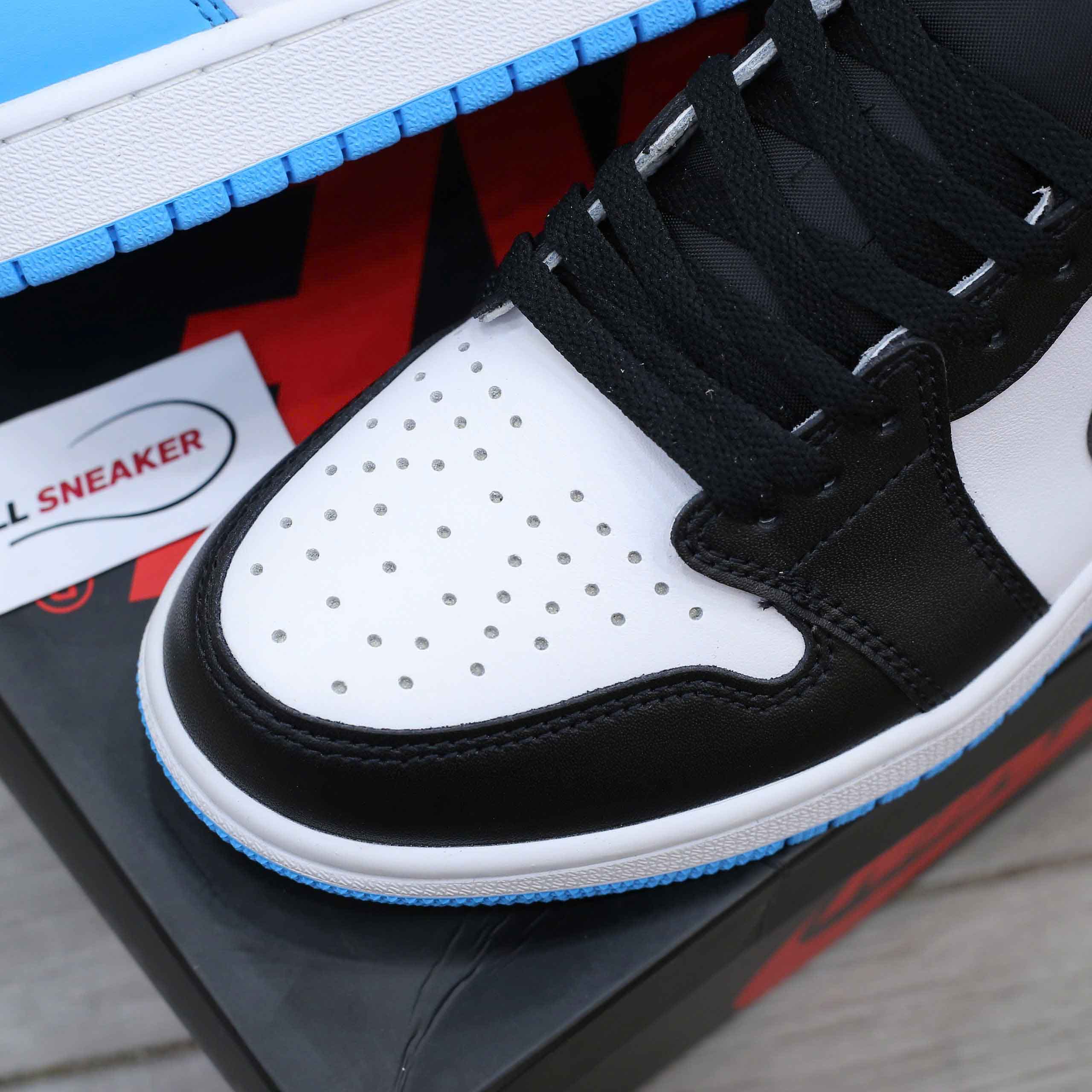 Giày Air Jordan 1 Retro Low OG – Black Dark Powder Blue Like Auth