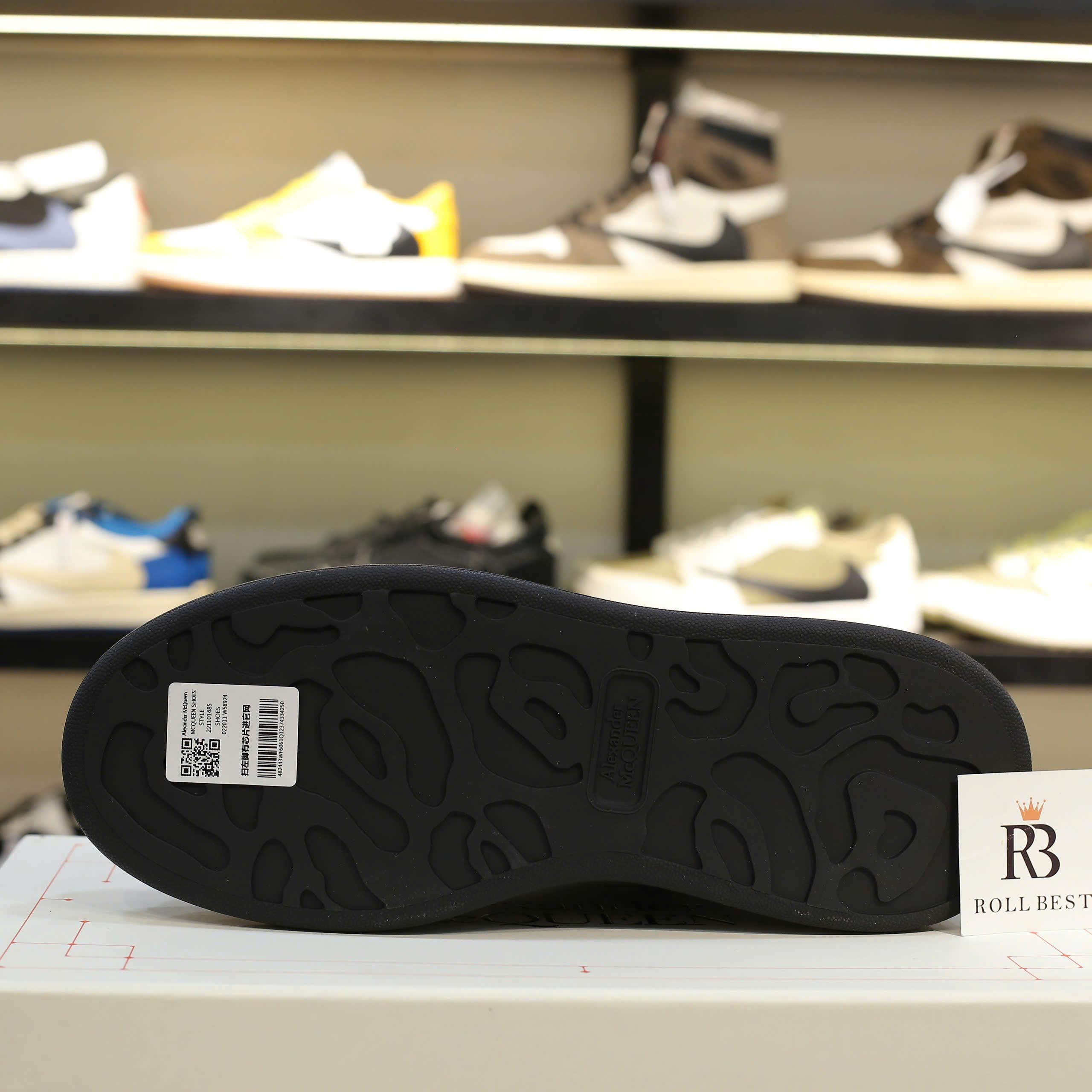 Giày Alexander McQueen Oversized ‘Black White’ Piping Best Quality