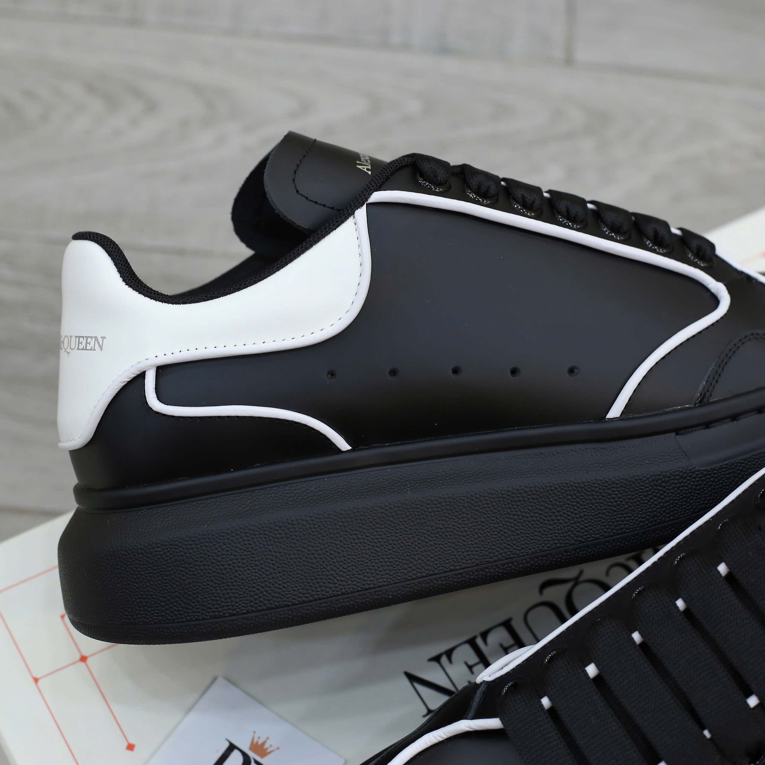 Giày Alexander McQueen Oversized ‘Black White’ Piping Best Quality