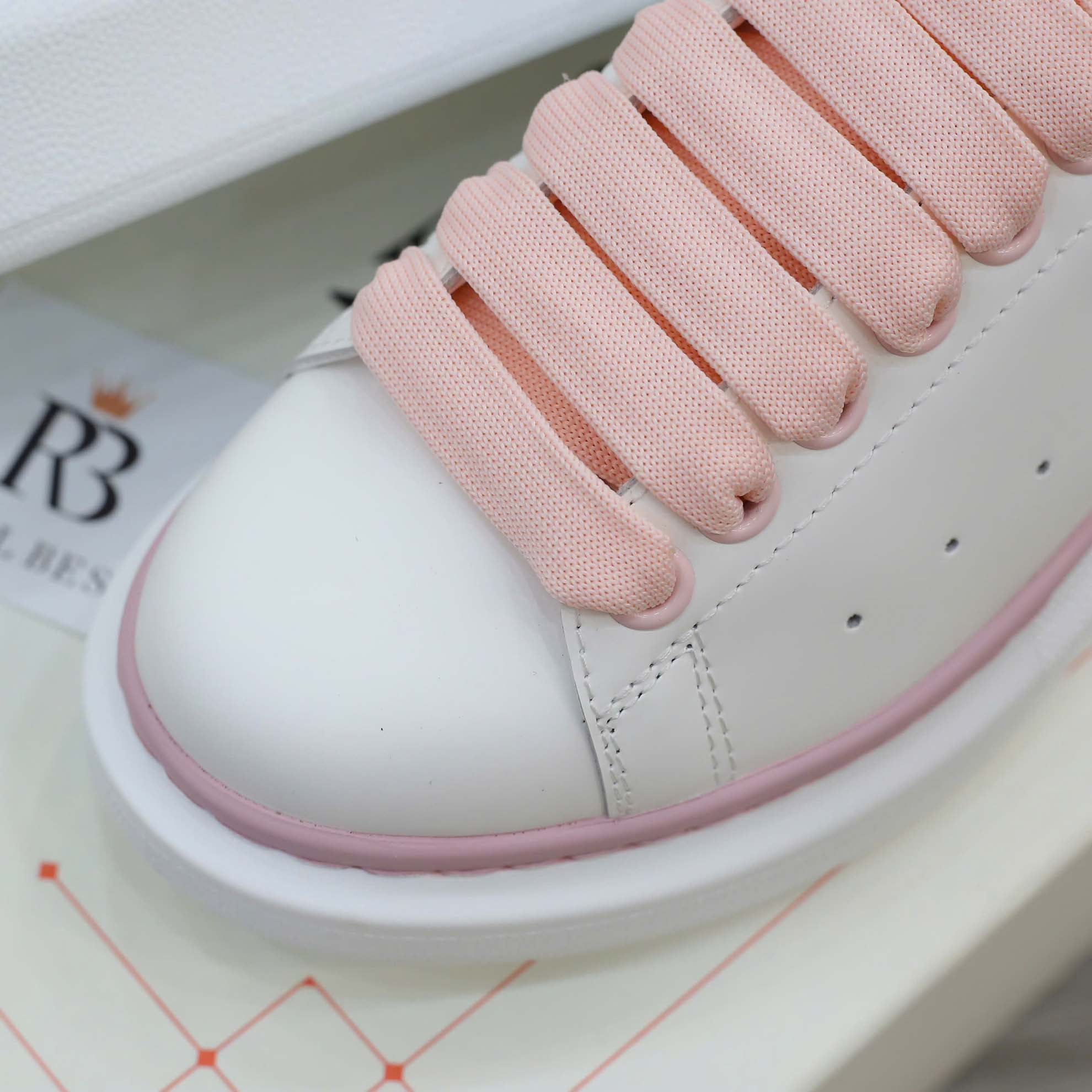 Giày Alexander McQueen Oversized White Ice Pink Best Quality