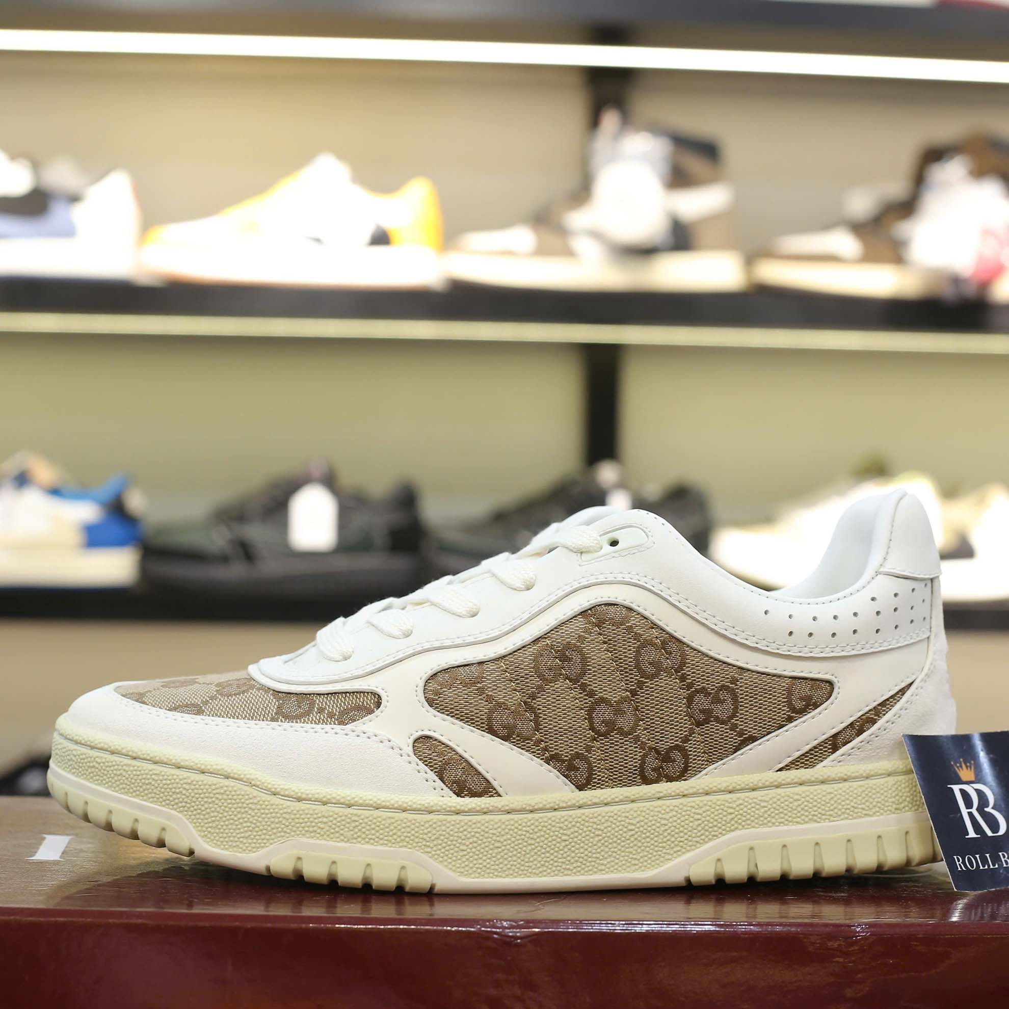 Giày Gucci Re-web Trainer 'White' Sneaker