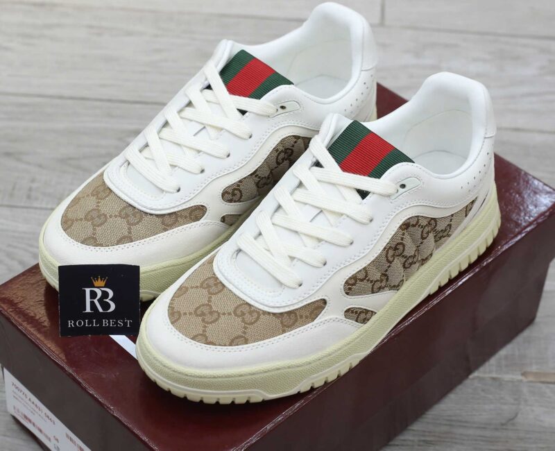 Giày Gucci Re-web Trainer 'White' Sneaker