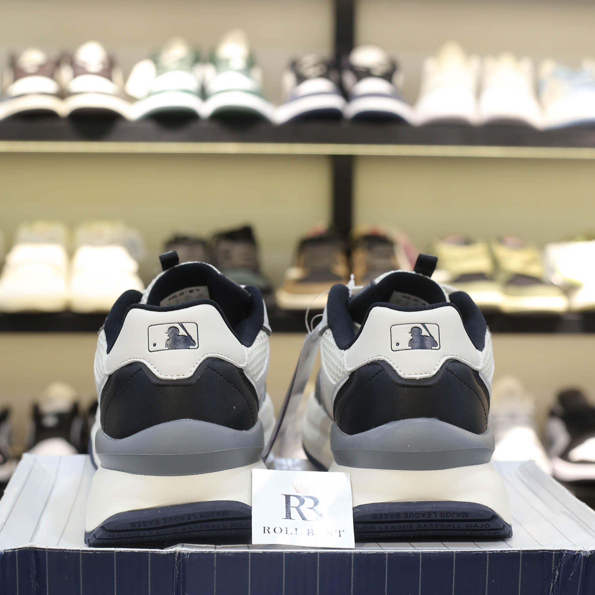 Giày MLB Chunky Runner NY ‘Black White’ Beat Quality