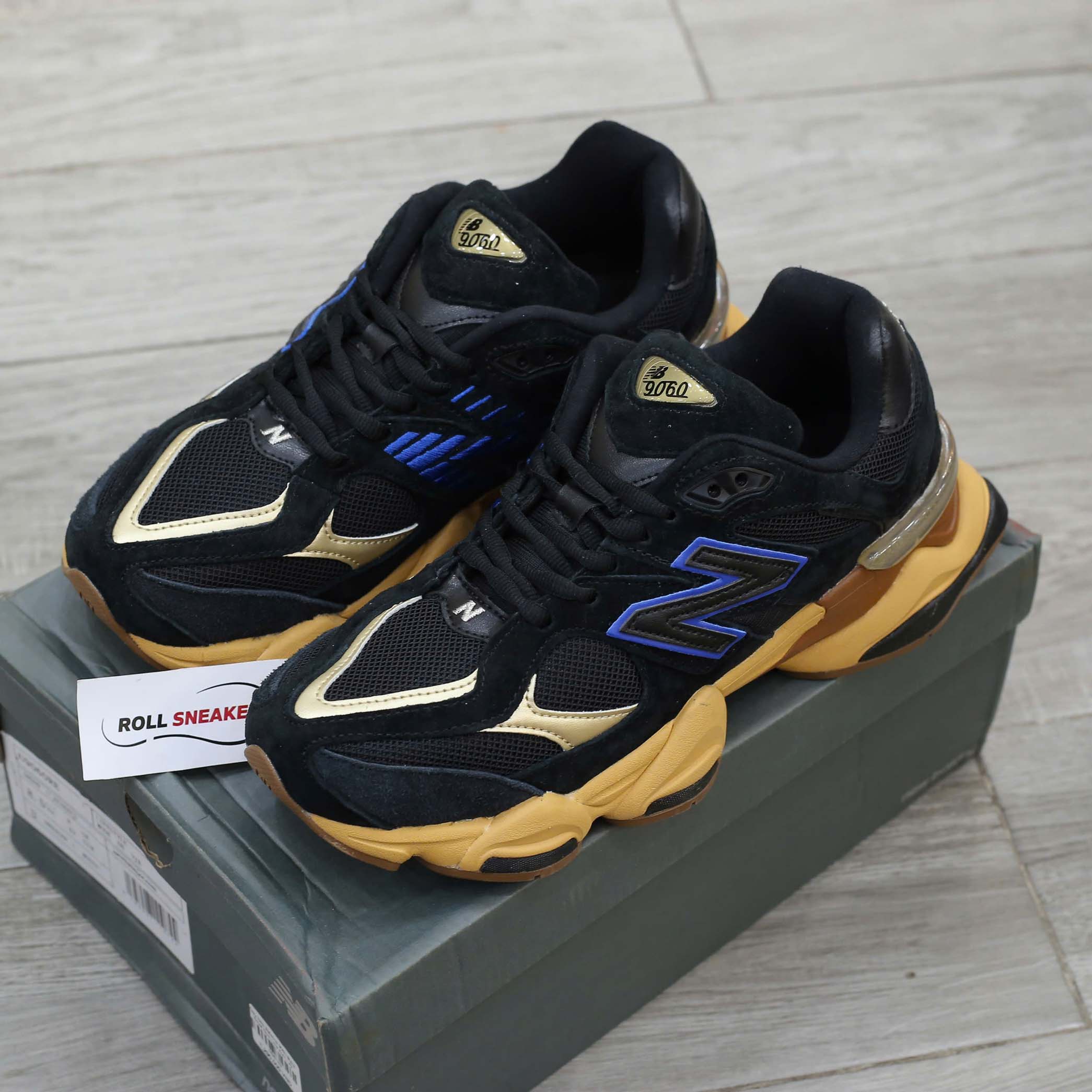 Giày New Balance 9060 'Black Royal Gum Men Like Auth