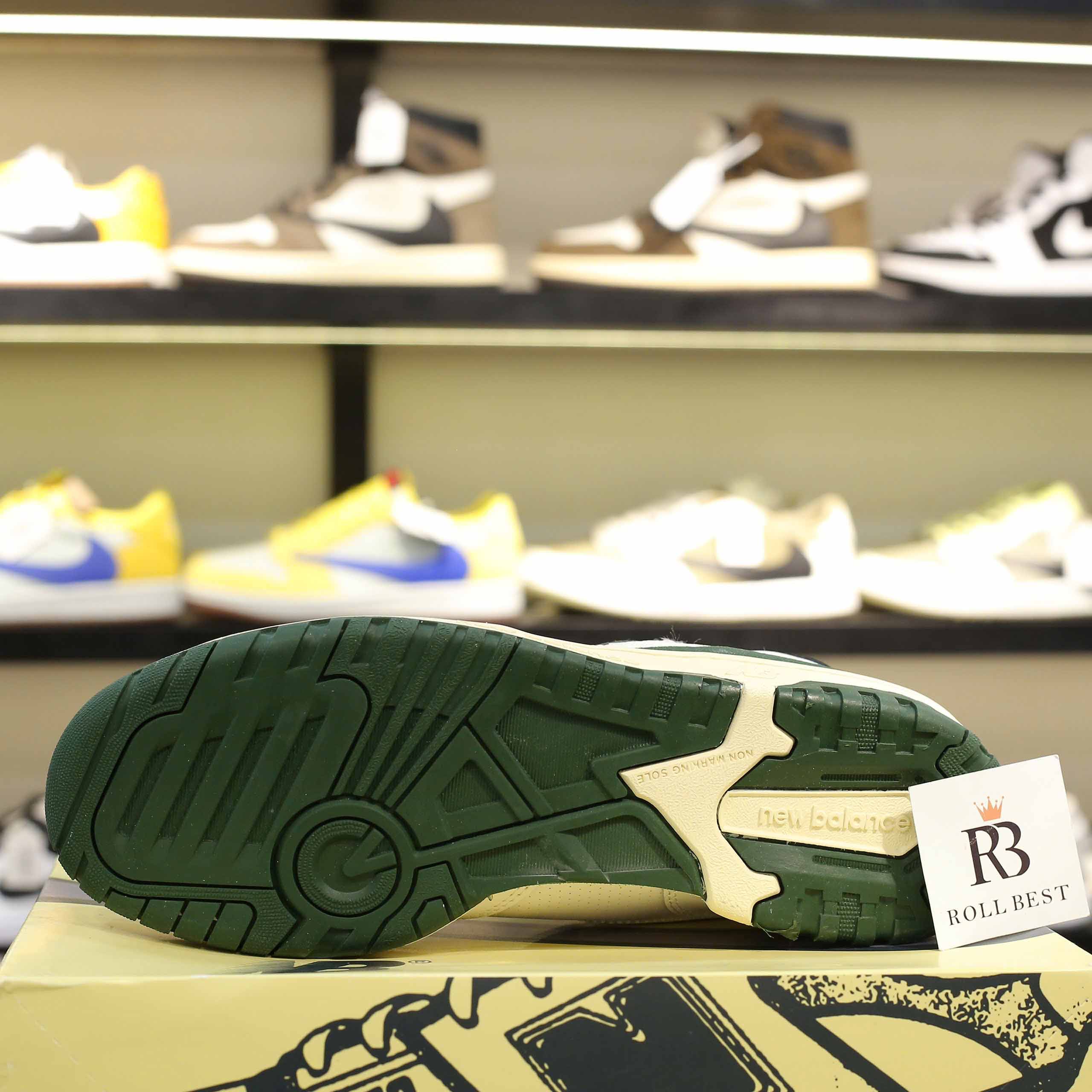 Giày New Balance Aimé Leon Dore x 550 Evergreen Best Quality