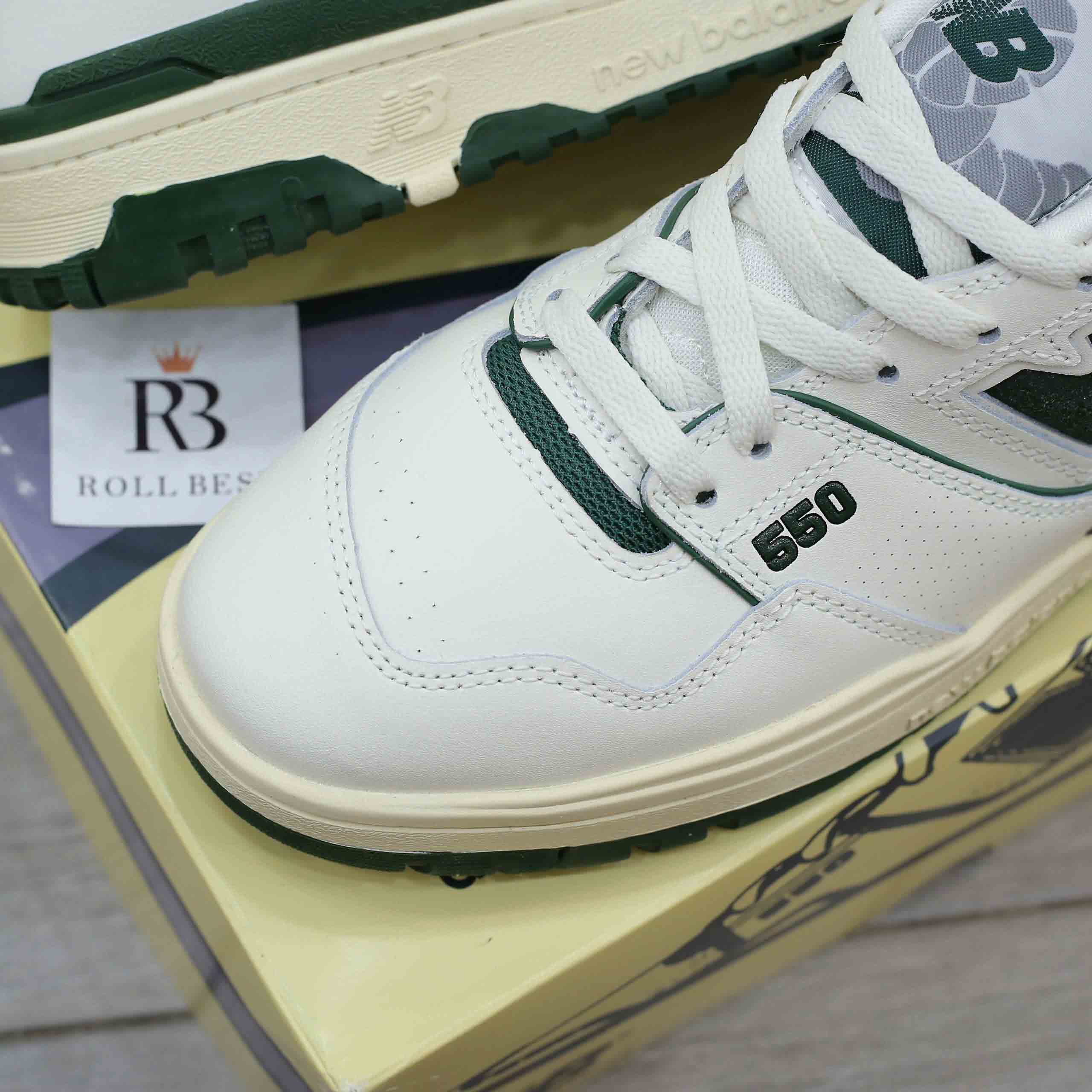Giày New Balance Aimé Leon Dore x 550 Evergreen Best Quality