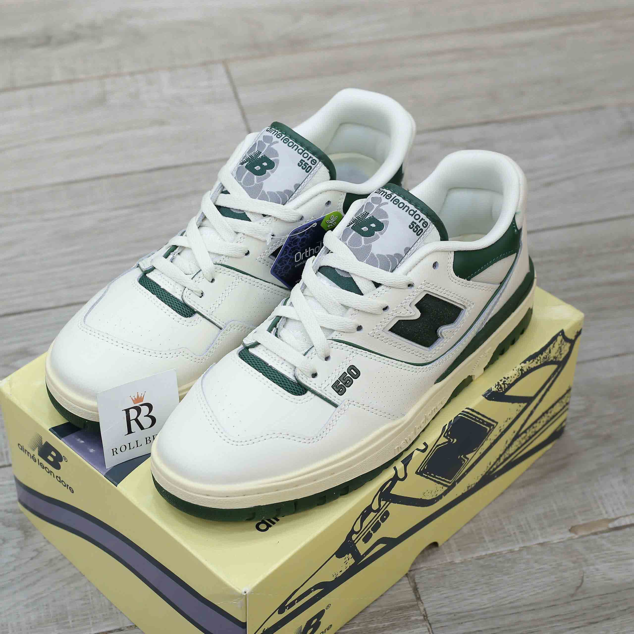 Giày New Balance Aimé Leon Dore x 550 Evergreen Best Quality