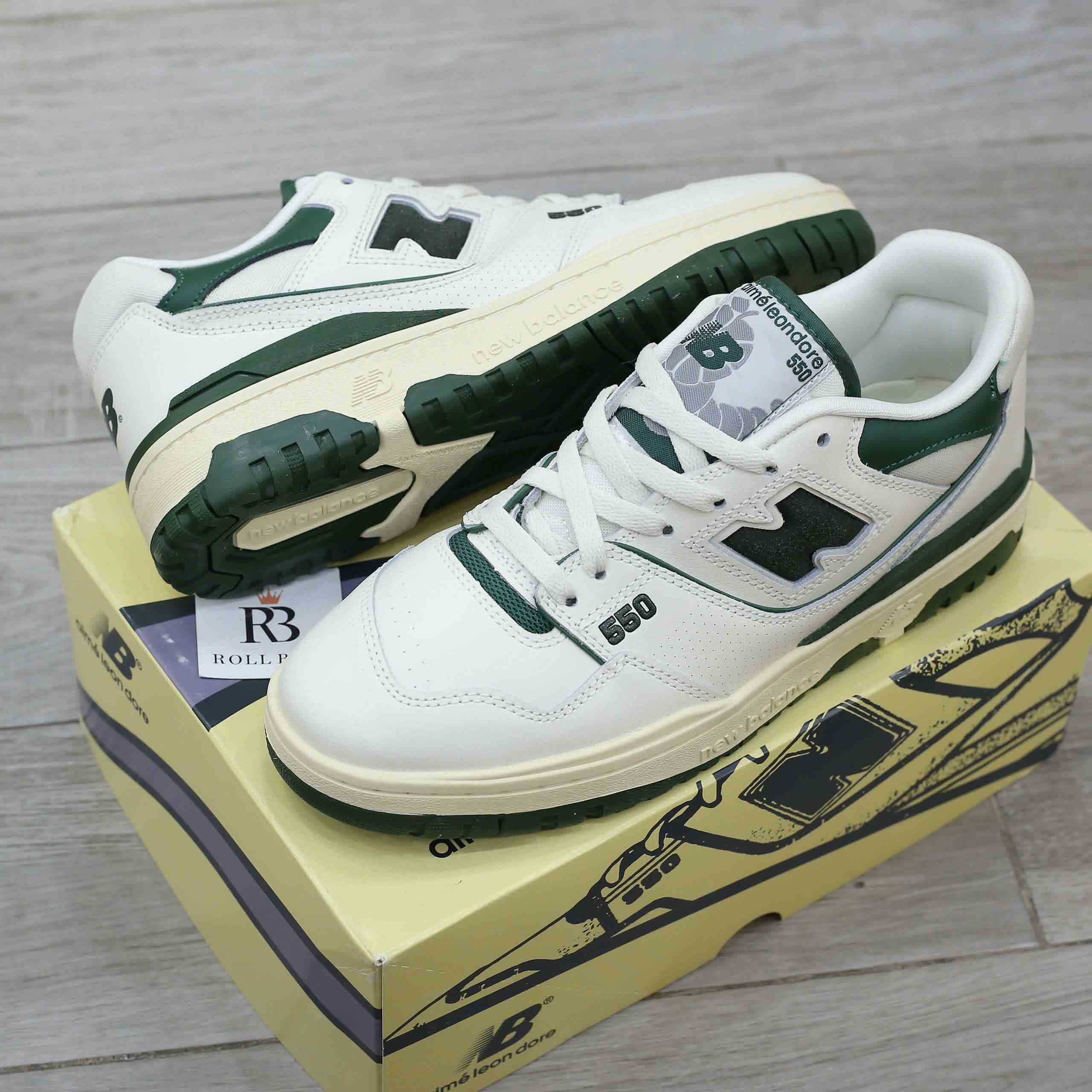 Giày New Balance Aimé Leon Dore x 550 Evergreen Best Quality
