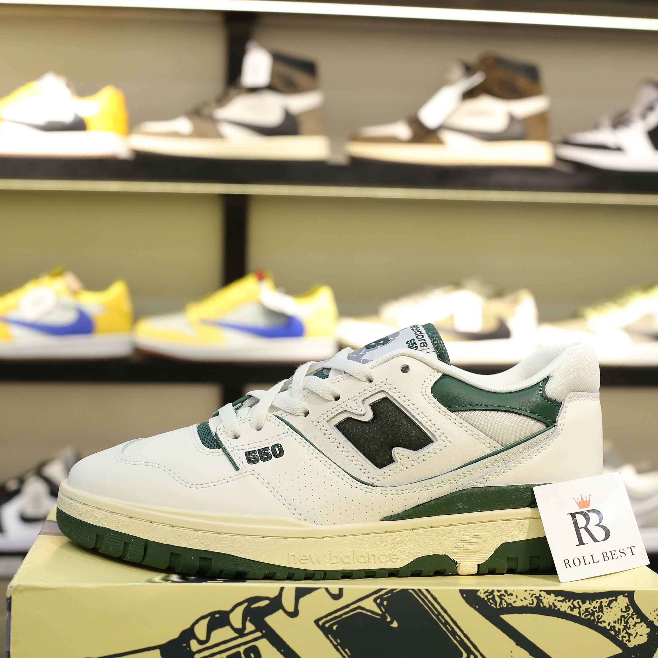 Giày New Balance Aimé Leon Dore x 550 Evergreen Best Quality