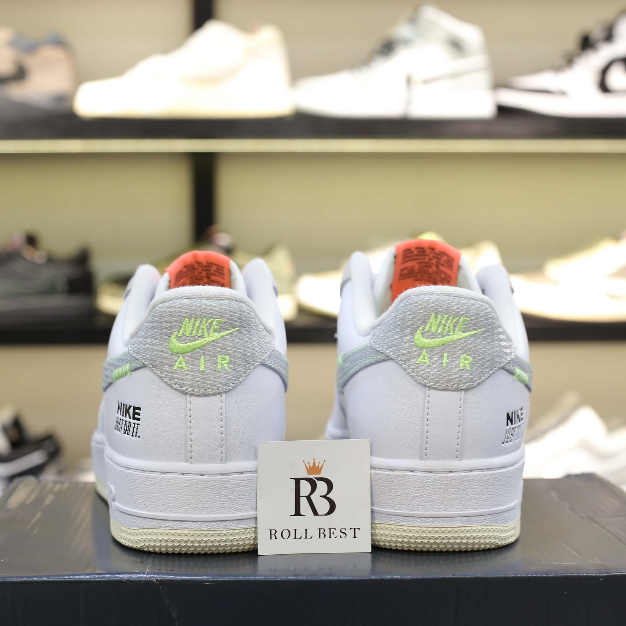 Giày Nike Air Force 1 Low Just Do It White Stitch Best Quality