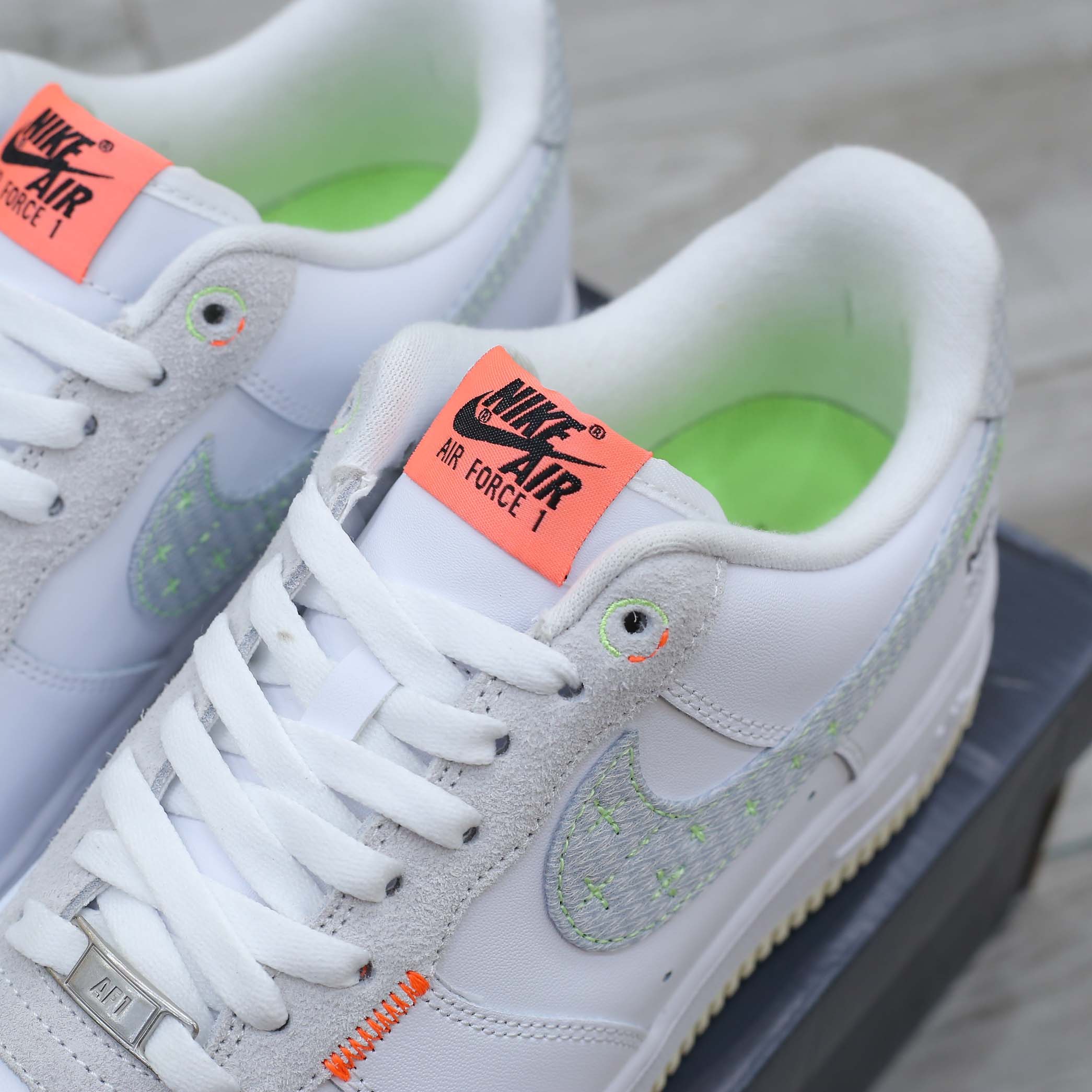 Giày Nike Air Force 1 Low Just Do It White Stitch Best Quality