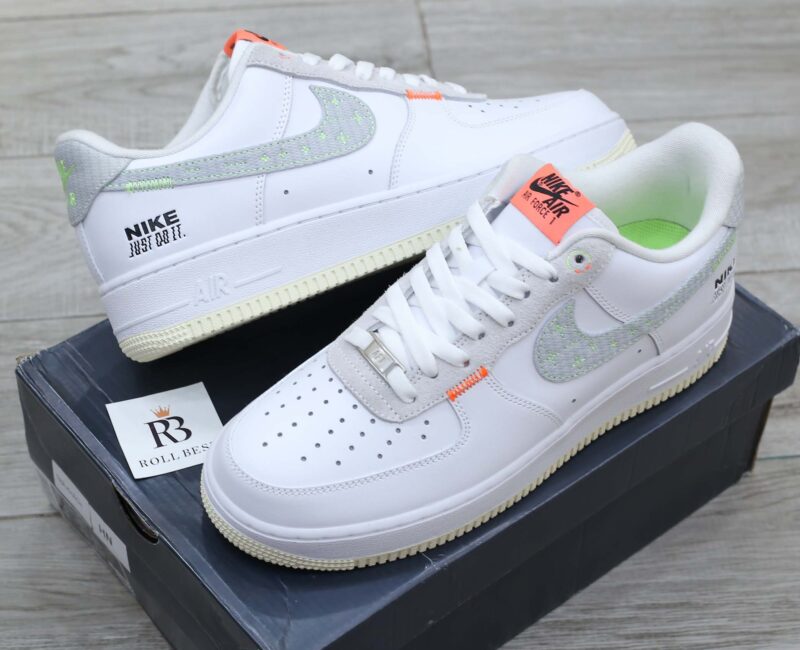 Giày Nike Air Force 1 Low Just Do It White Stitch Best Quality