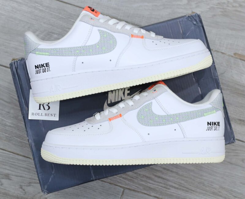 Giày Nike Air Force 1 Low Just Do It White Stitch Best Quality