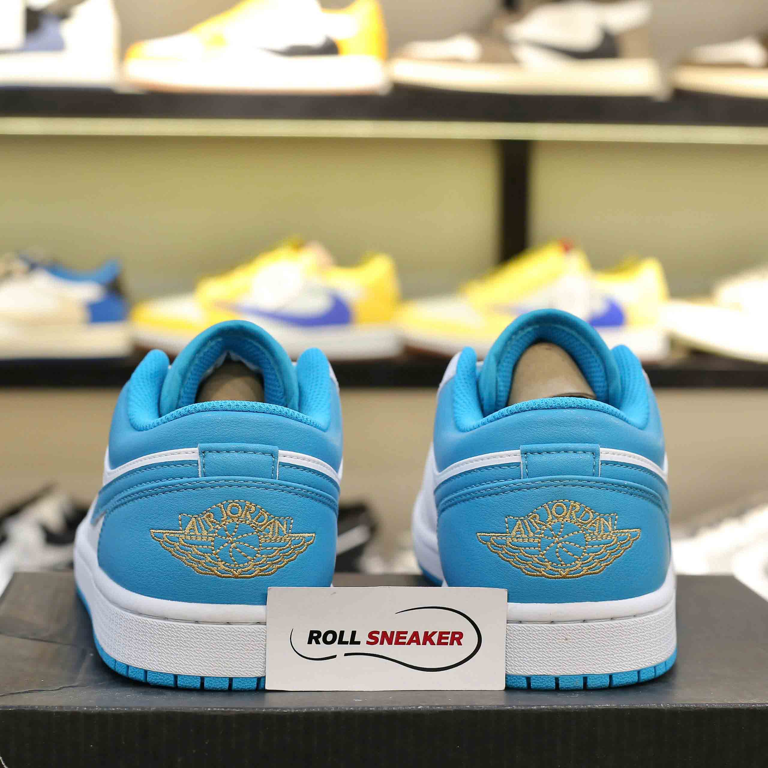 Giày Nike Air Jordan 1 Low Aquatone Like Auth