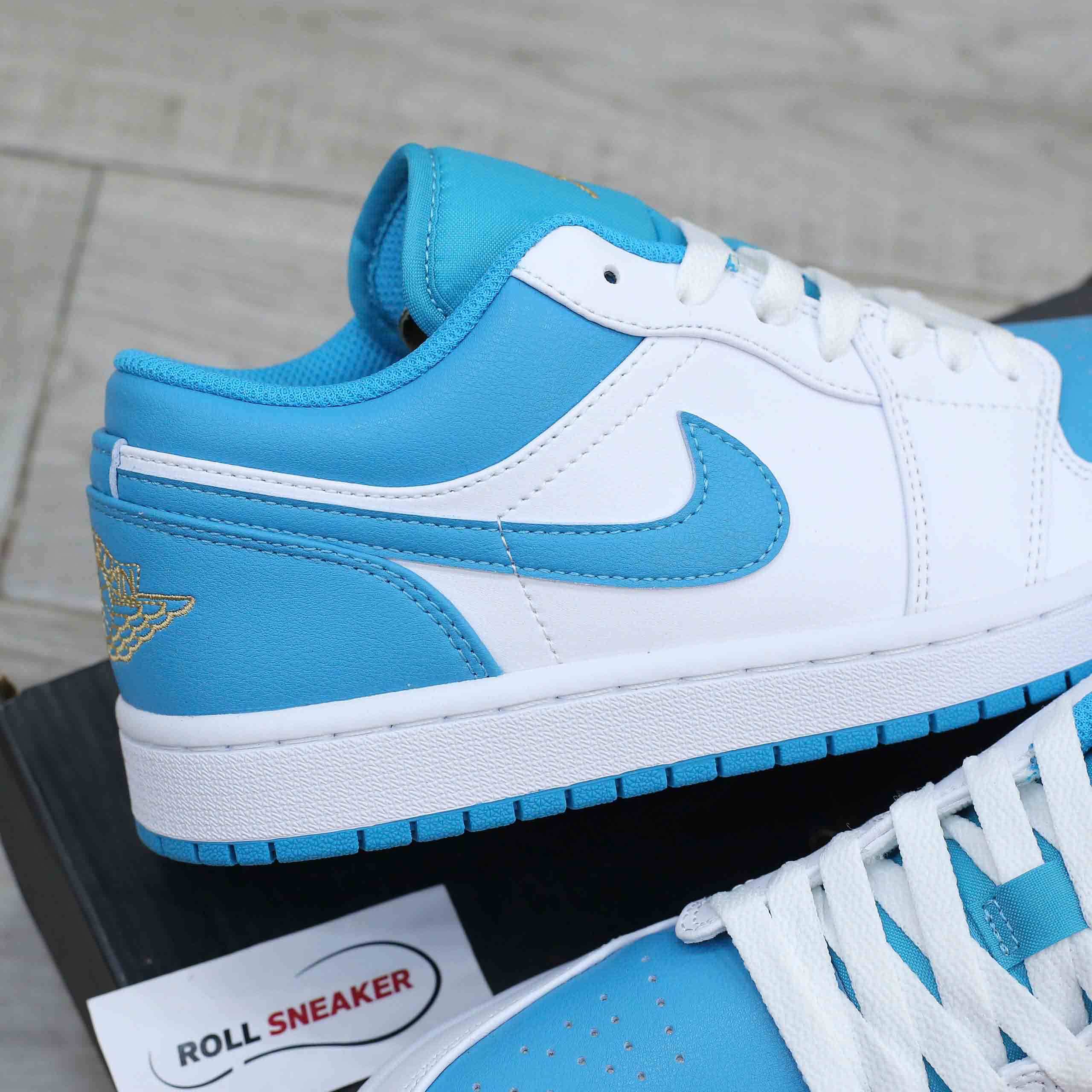 Giày Nike Air Jordan 1 Low Aquatone Like Auth