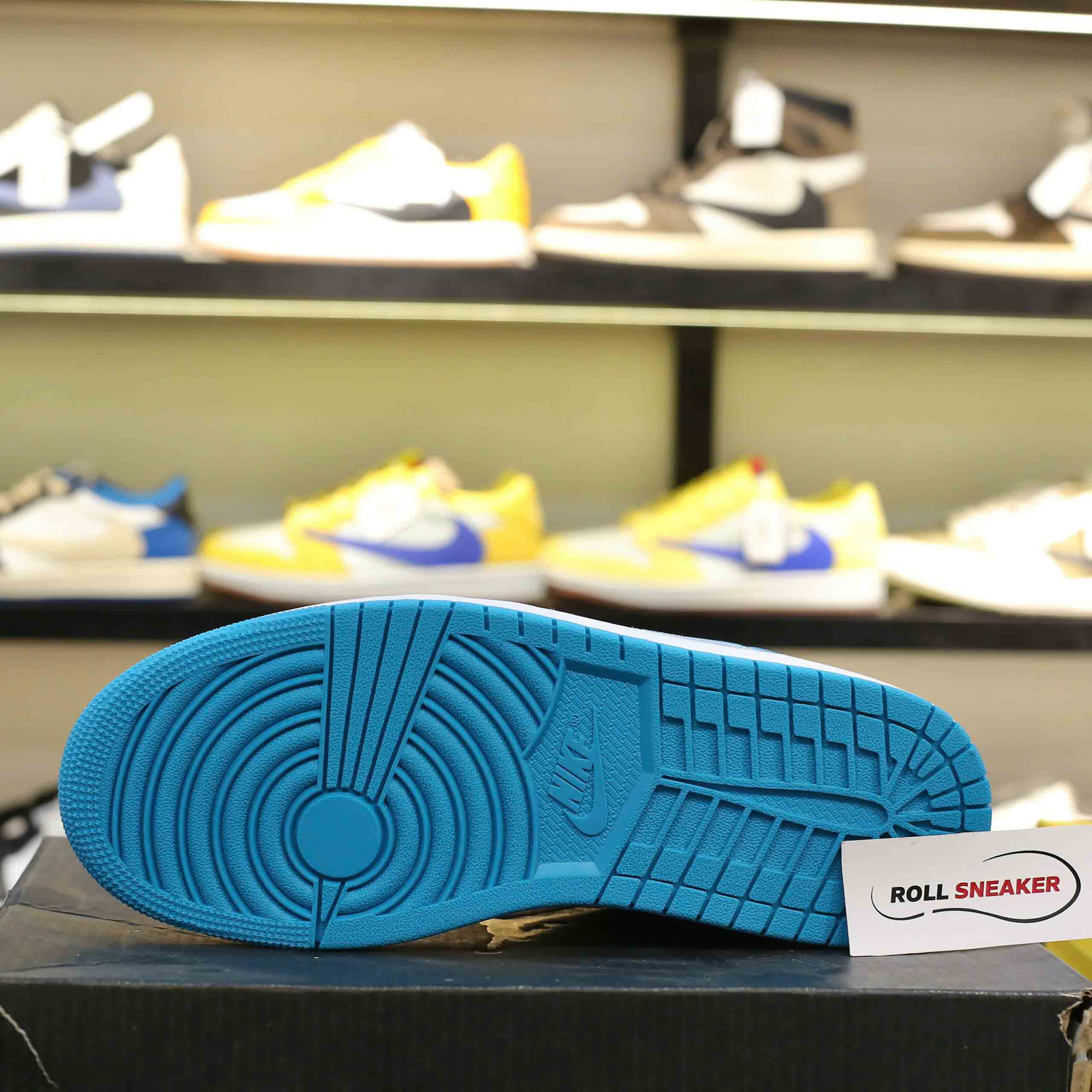 Giày Nike Air Jordan 1 Low Aquatone Like Auth