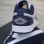 Giày Nike Air Jordan 1 Low ‘Midnight Navy Wolf Grey’ Like Auth