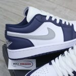 Giày Nike Air Jordan 1 Low ‘Midnight Navy Wolf Grey’ Like Auth