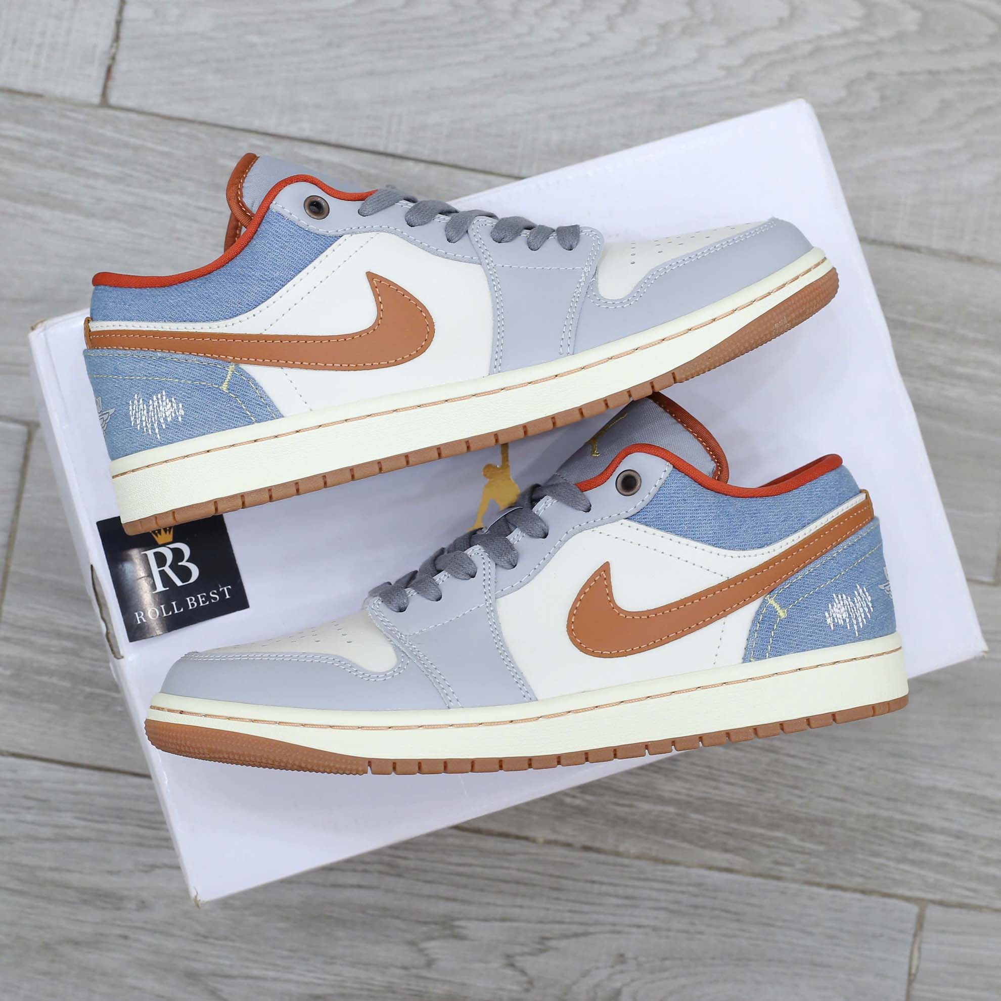 Giày Nike Air Jordan 1 Low Phantom Denim Best Quality