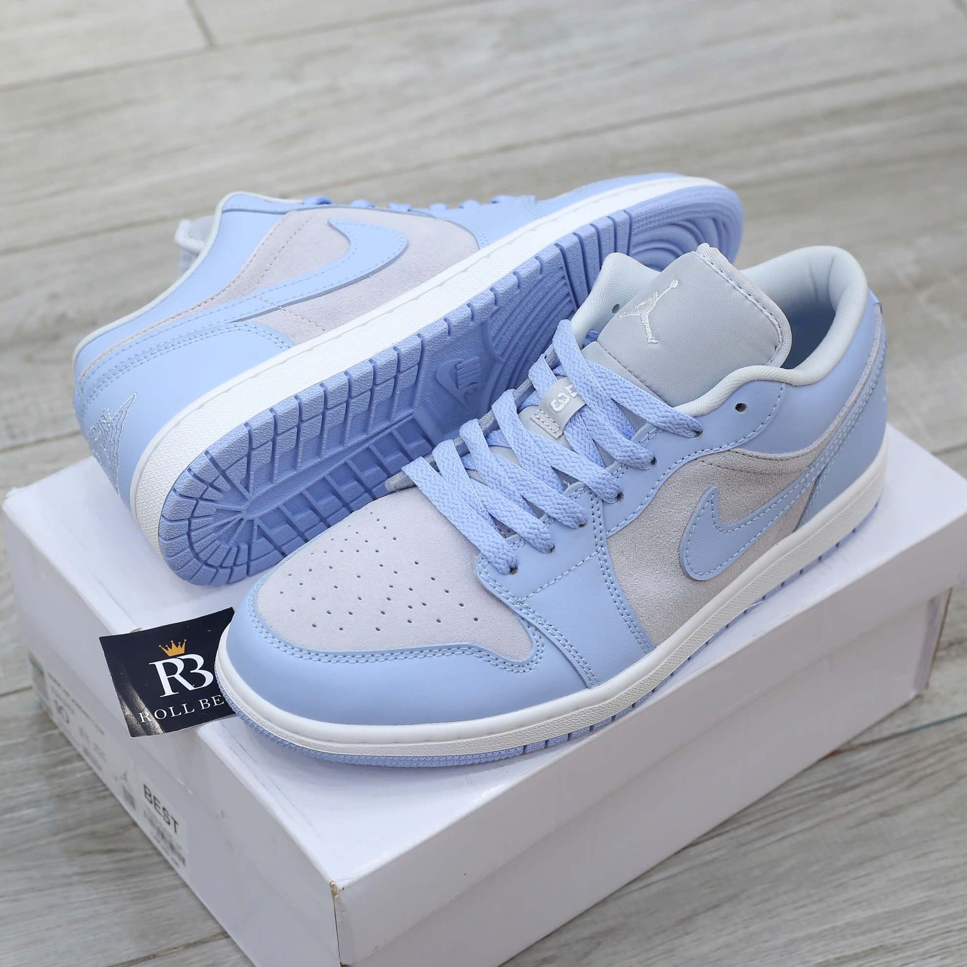 Giày Nike Air Jordan 1 Low University Blue Màu Xanh Best Quality