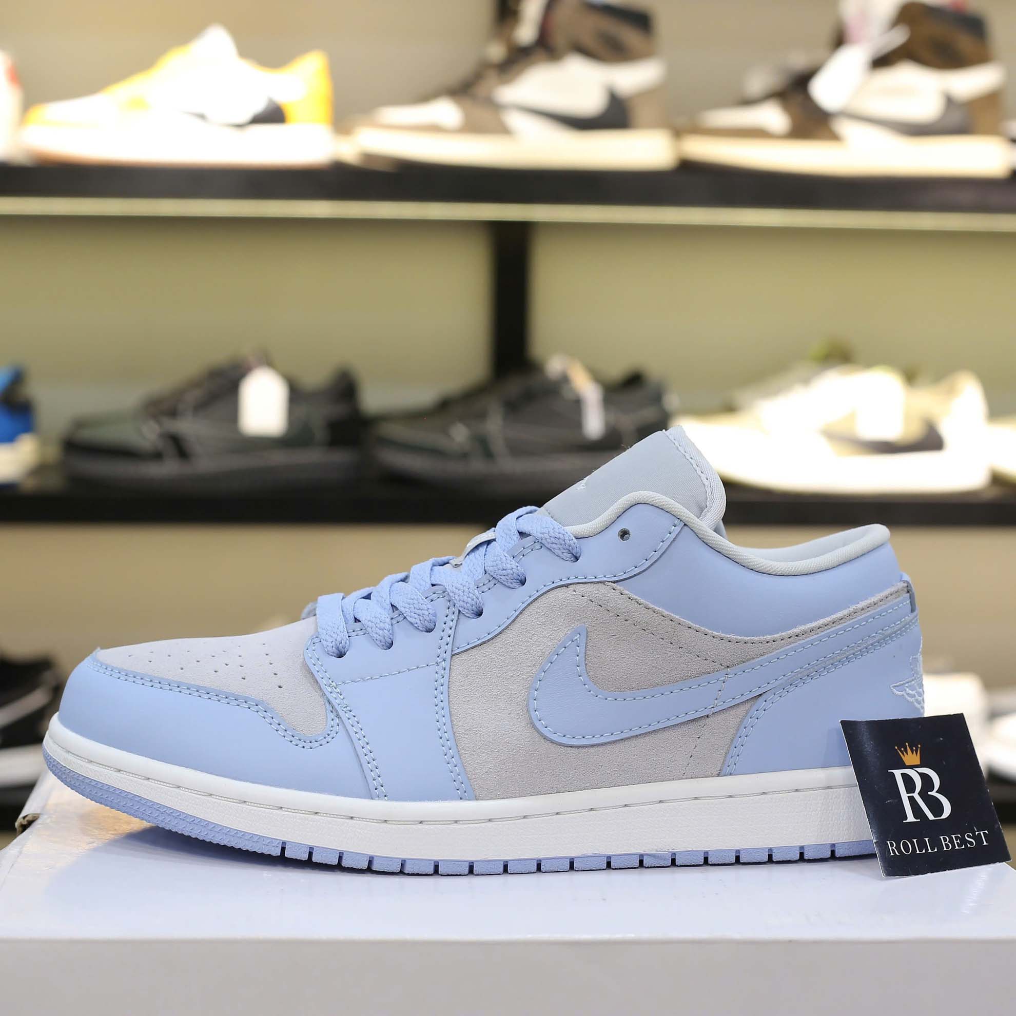 Giày Nike Air Jordan 1 Low University Blue Màu Xanh Best Quality