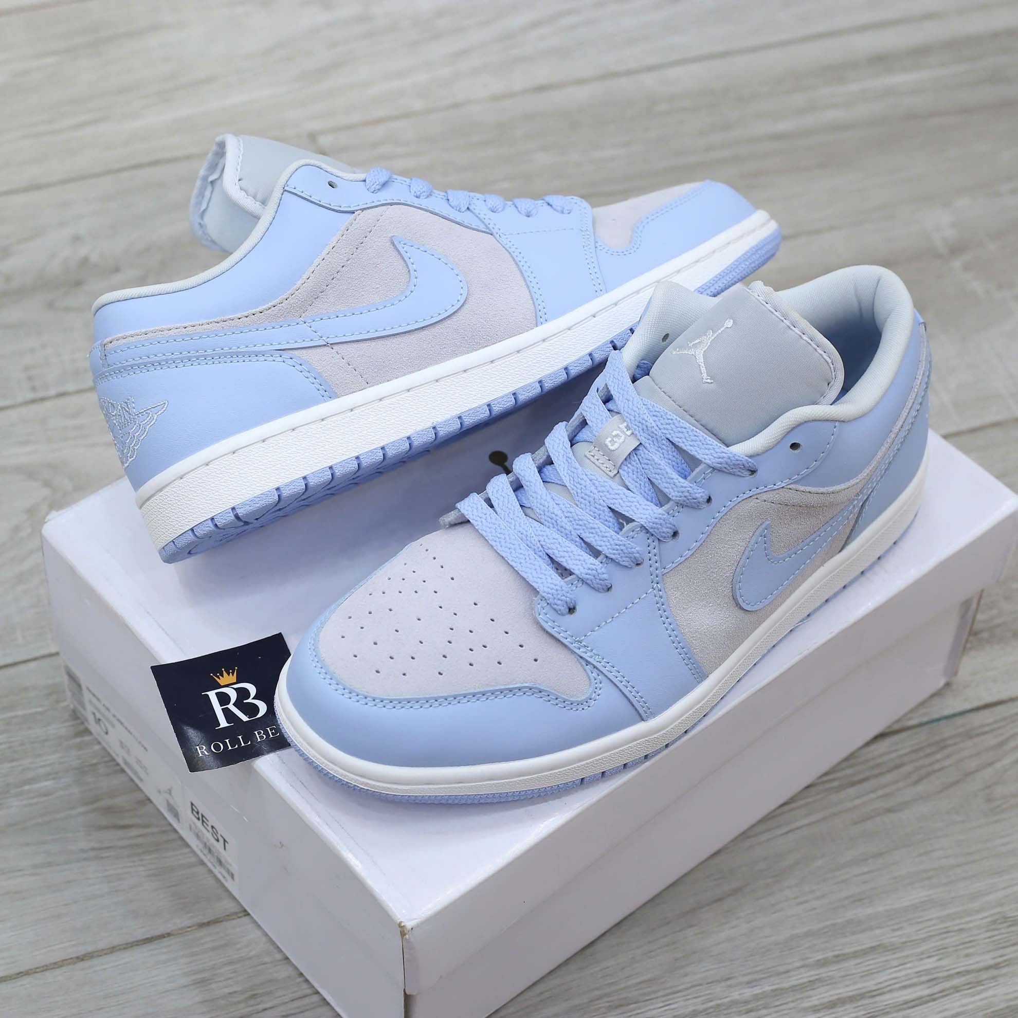 Giày Nike Air Jordan 1 Low University Blue Màu Xanh Best Quality
