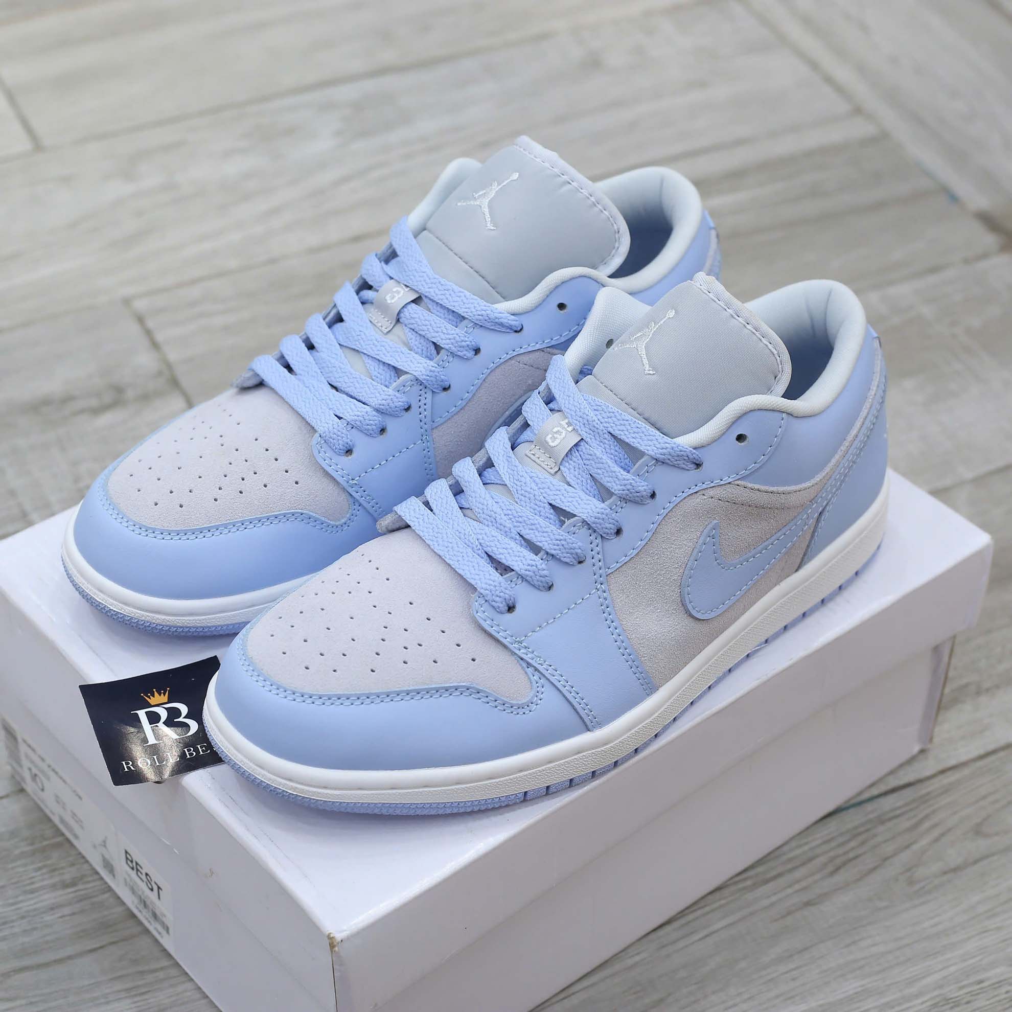 Giày Nike Air Jordan 1 Low University Blue Màu Xanh Best Quality
