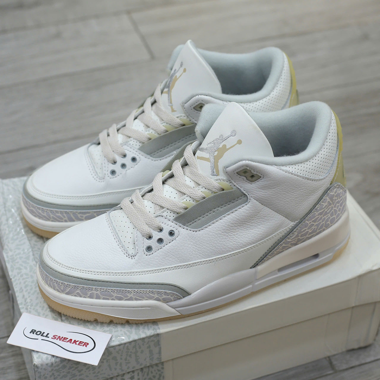Giày Nike Air Jordan 3 Retro SE Craft Ivory Grey Mist Like Auth