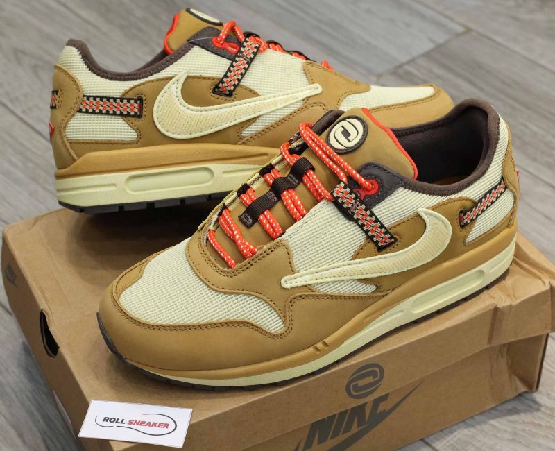 Giày Nike Air Max 1 Travis Scott Cactus Jack Wheat Lemon Drop Best Quality
