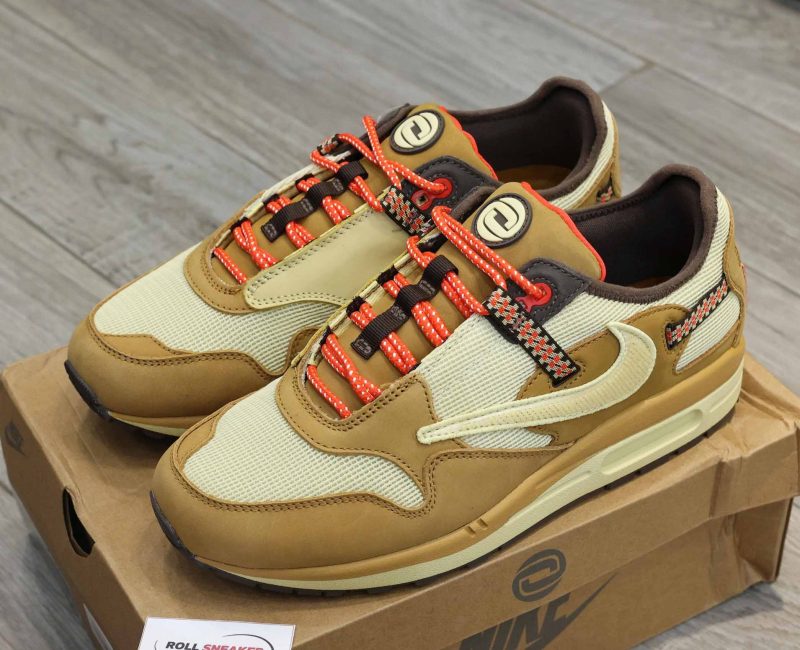 Giày Nike Air Max 1 Travis Scott Cactus Jack Wheat Lemon Drop Best Quality