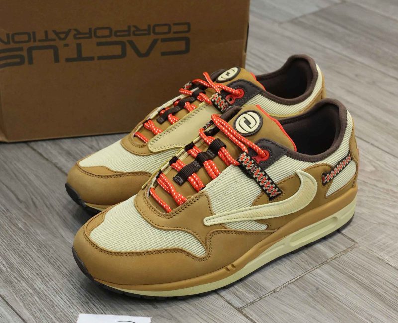 Giày Nike Air Max 1 Travis Scott Cactus Jack Wheat Lemon Drop Best Quality