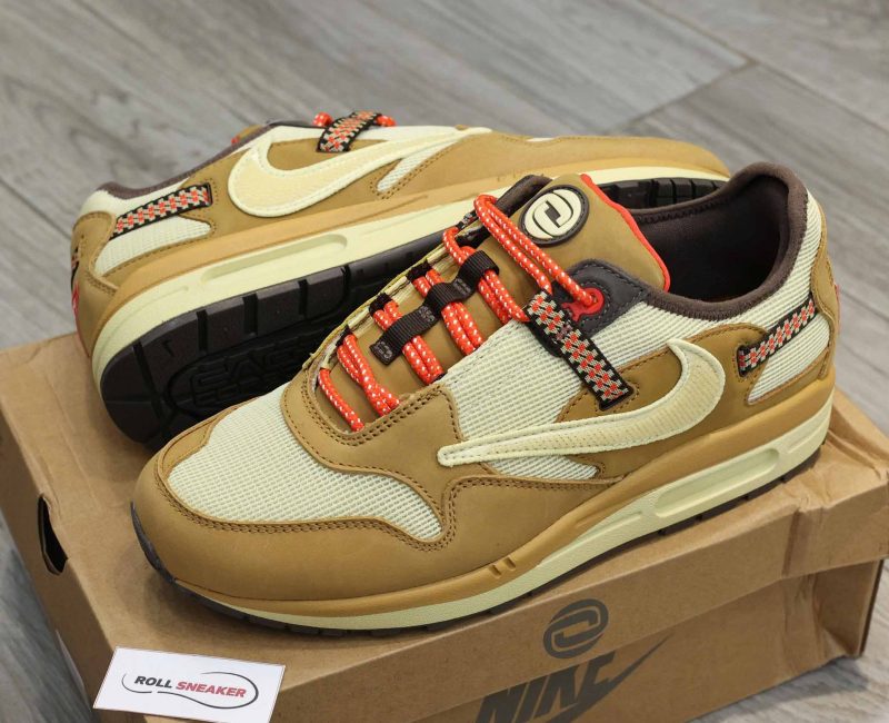 Giày Nike Air Max 1 Travis Scott Cactus Jack Wheat Lemon Drop Best Quality