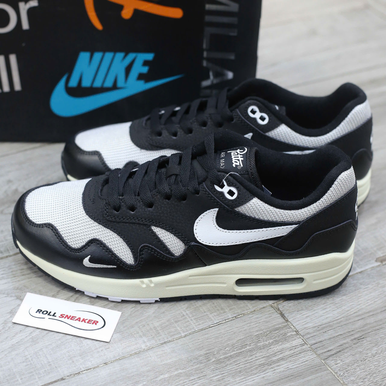 Giày Nike Air Max 1 x Patta Black Best Quality