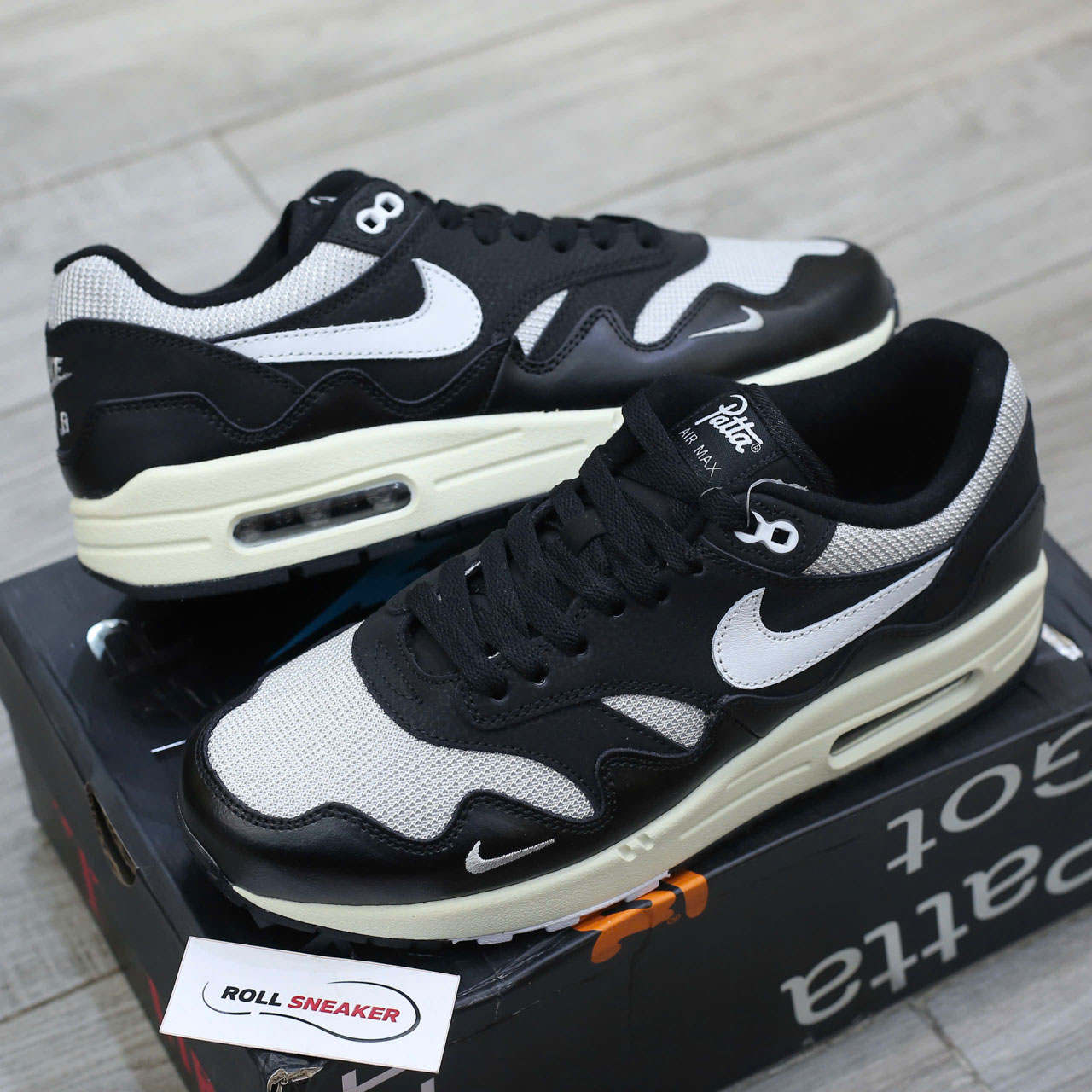 Giày Nike Air Max 1 x Patta Black Best Quality