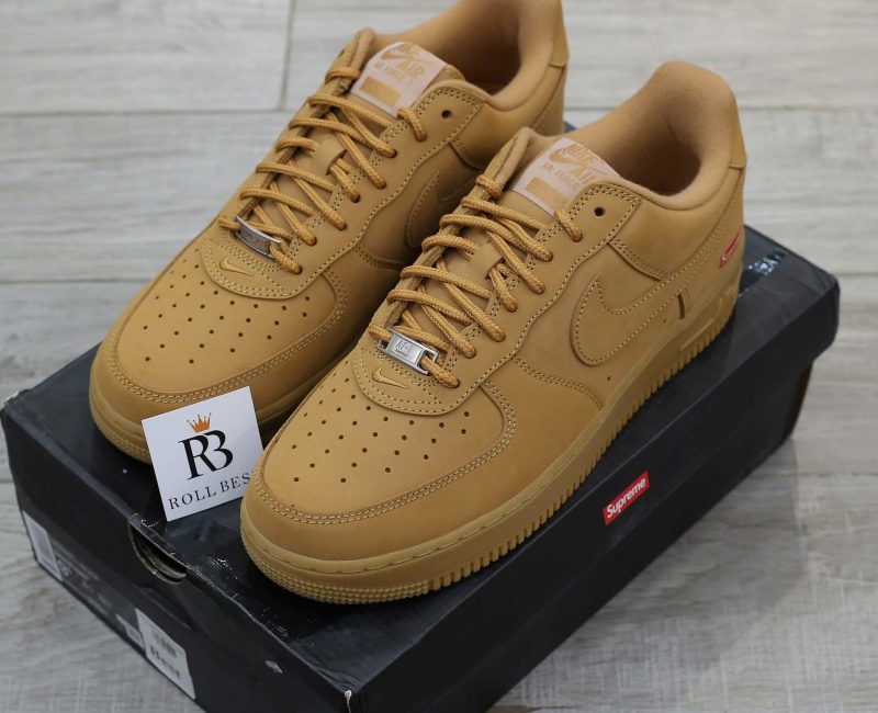 Giày Nike Supreme x Air Force 1 Low SP 'Wheat' Best Quality