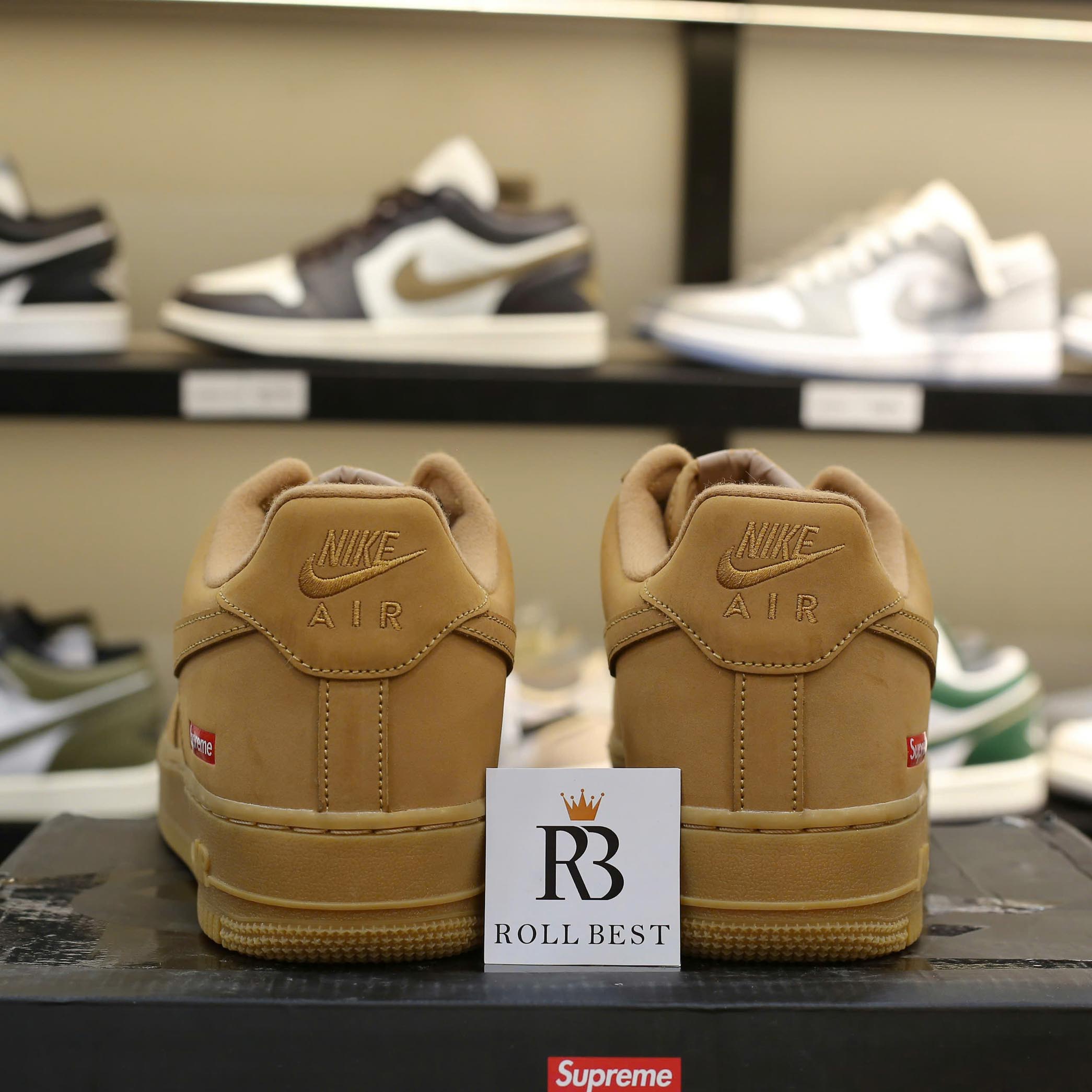 Giày Nike Supreme x Air Force 1 Low SP 'Wheat' Best Quality