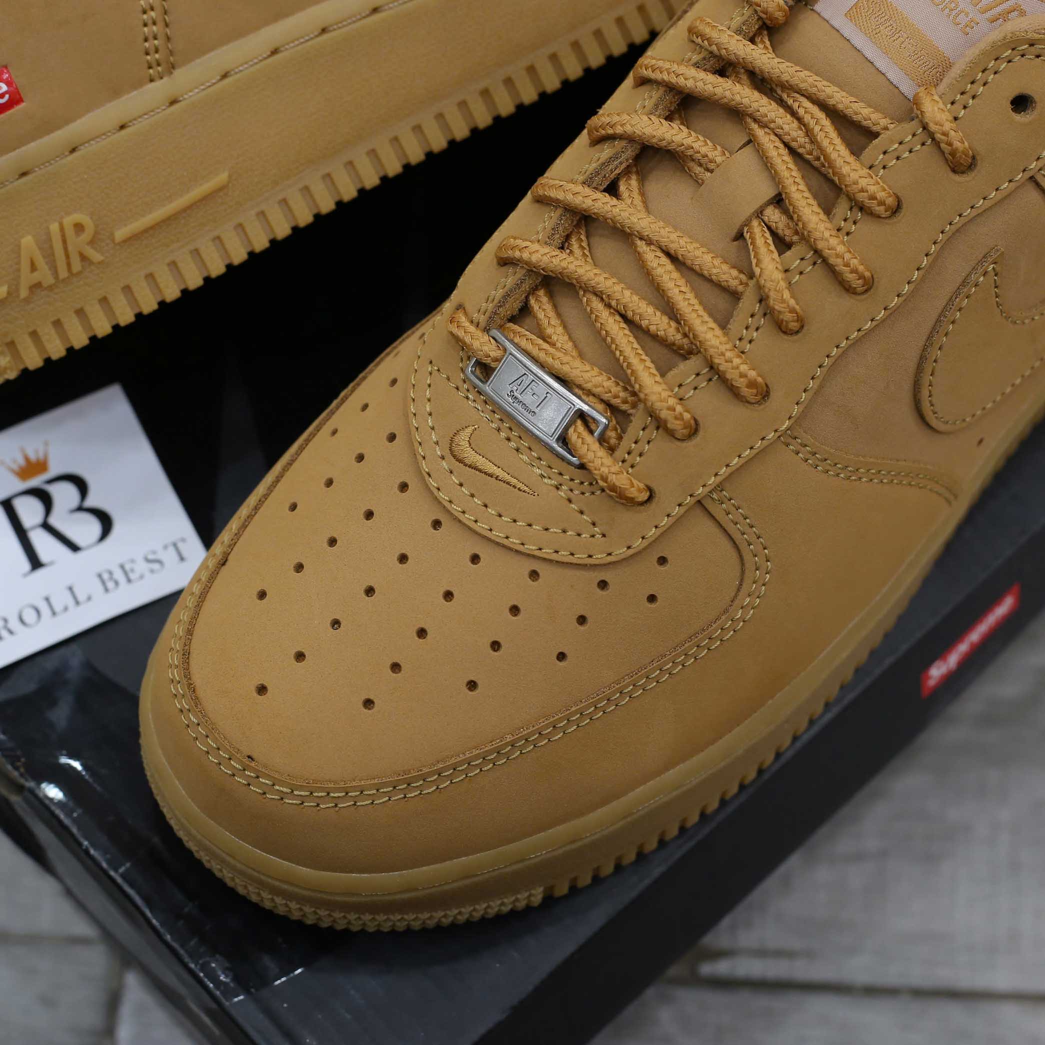 Giày Nike Supreme x Air Force 1 Low SP 'Wheat' Best Quality
