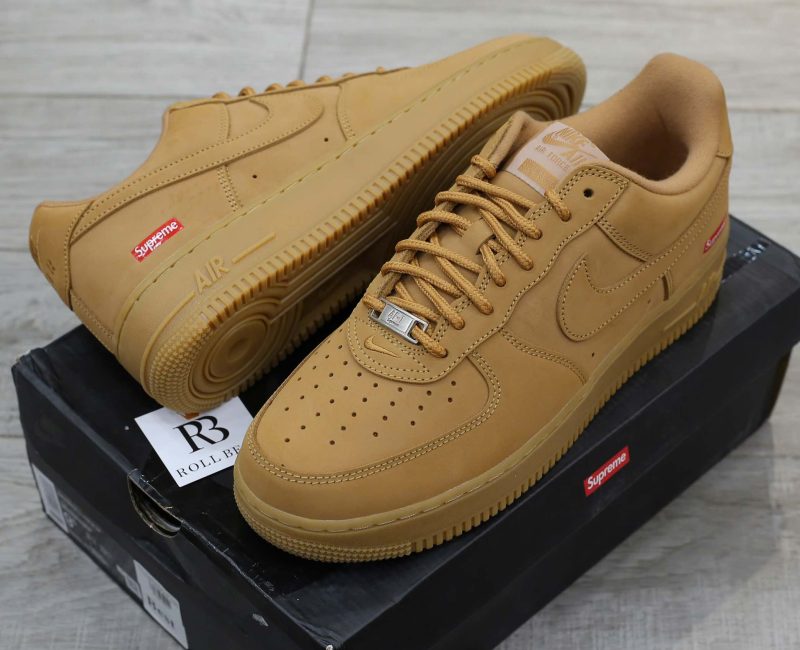 Giày Nike Supreme x Air Force 1 Low SP 'Wheat' Best Quality