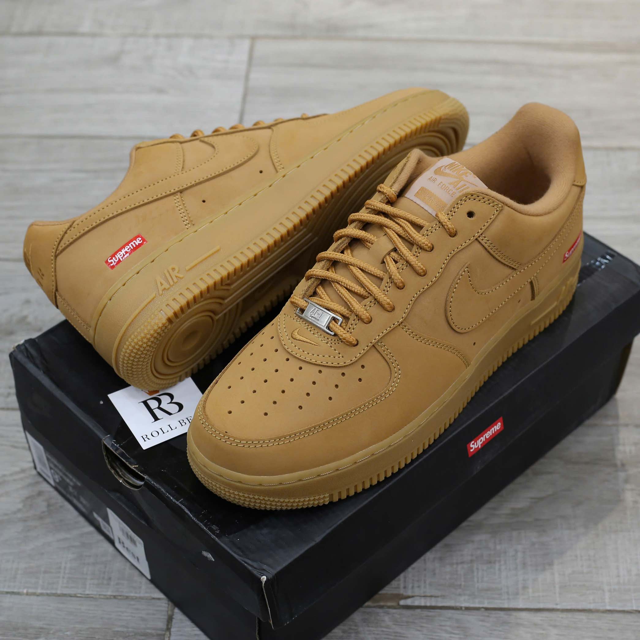 Giày Nike Supreme x Air Force 1 Low SP 'Wheat' Best Quality