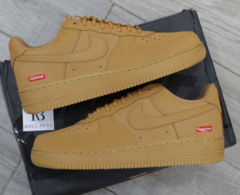 Giày Nike Supreme x Air Force 1 Low SP 'Wheat' Best Quality